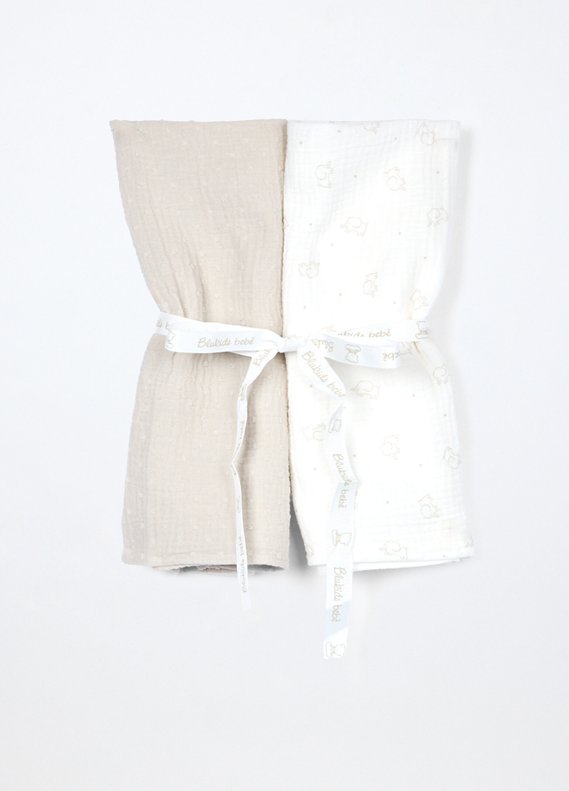 Pack 2 mussole in puro cotone neonato_0