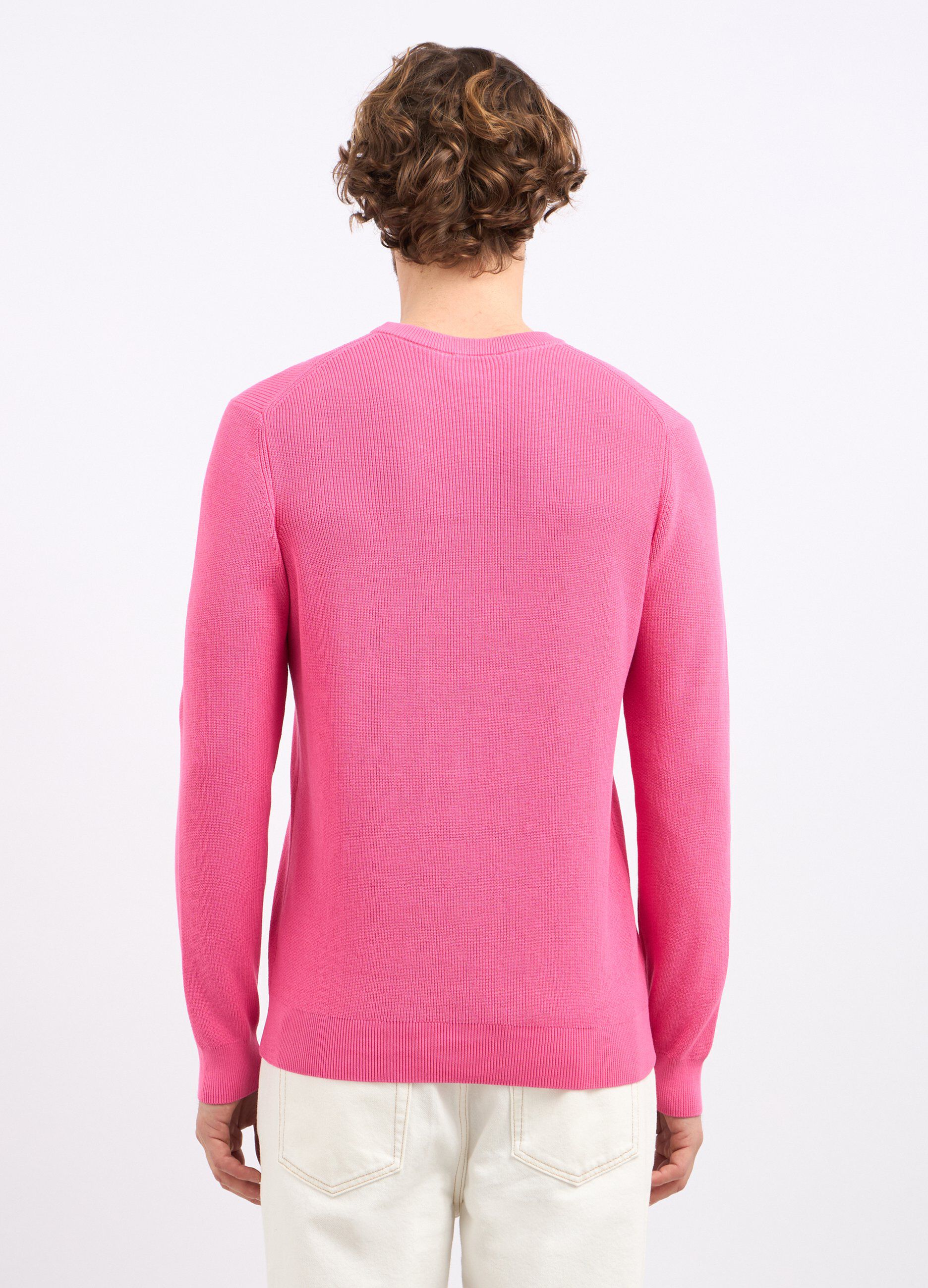 Girocollo tricot in puro cotone uomo_1