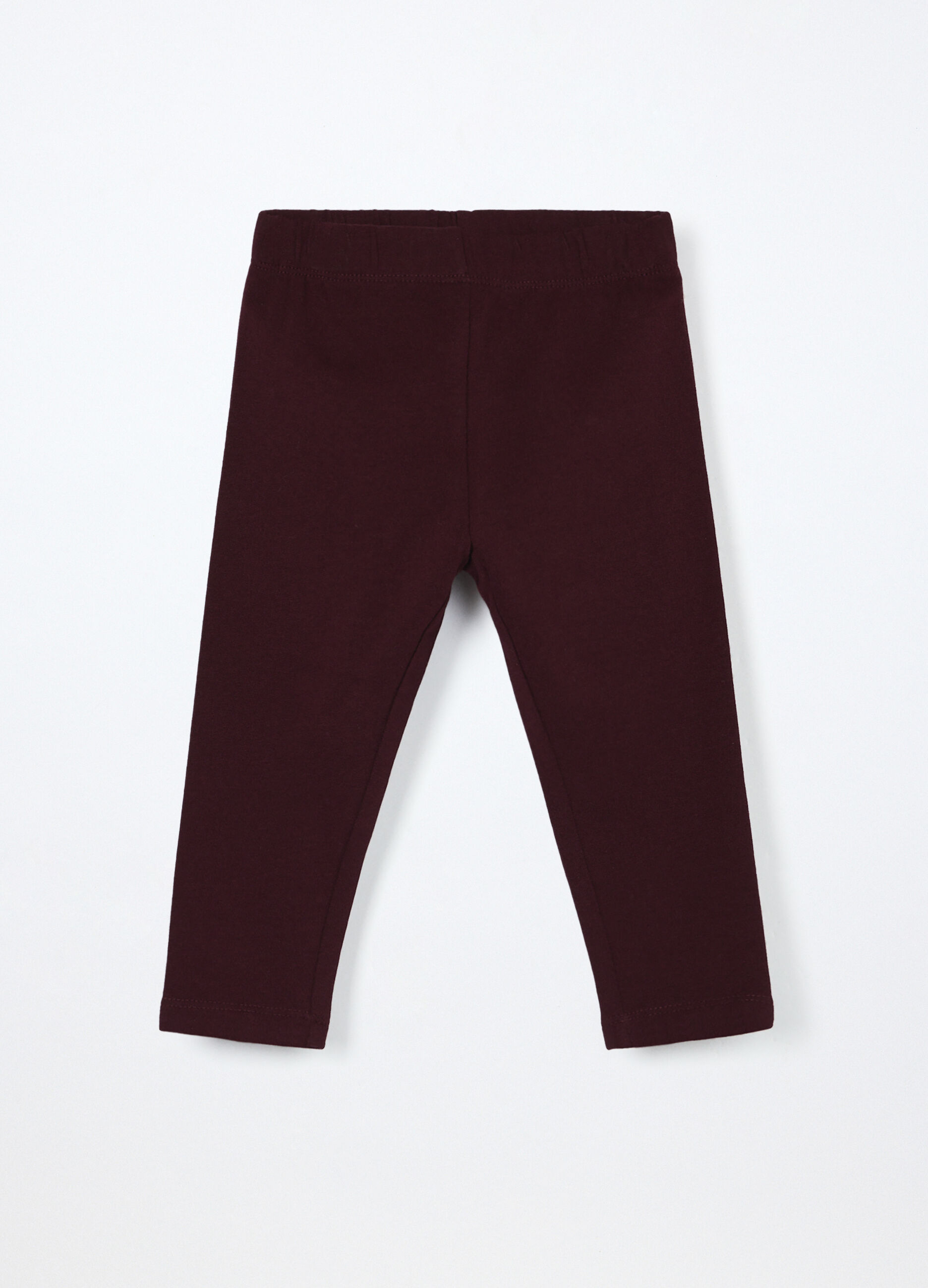 Leggings in cotone fleece stretch neonata_0