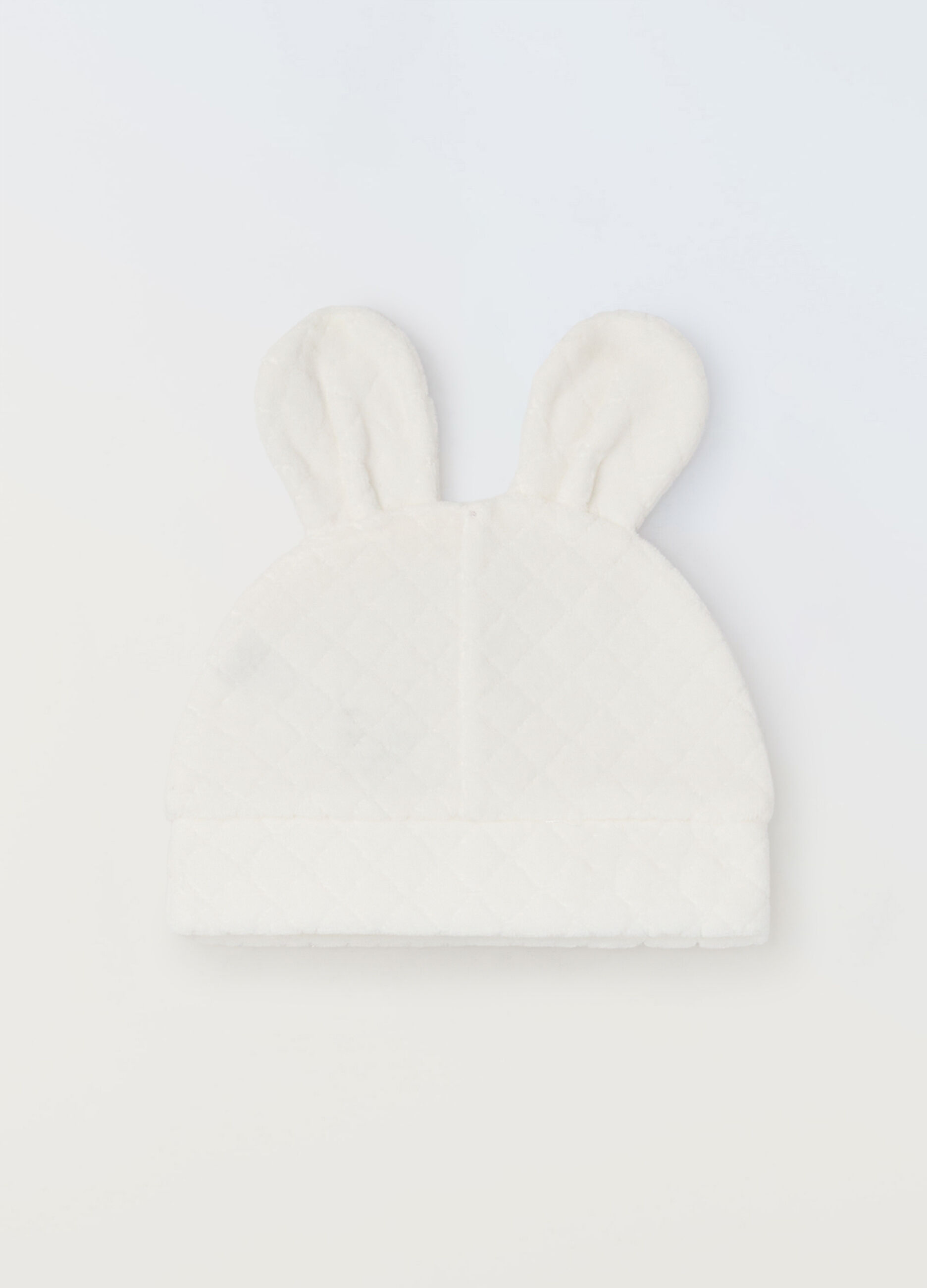 Berretto velour misto cotone neonata_0
