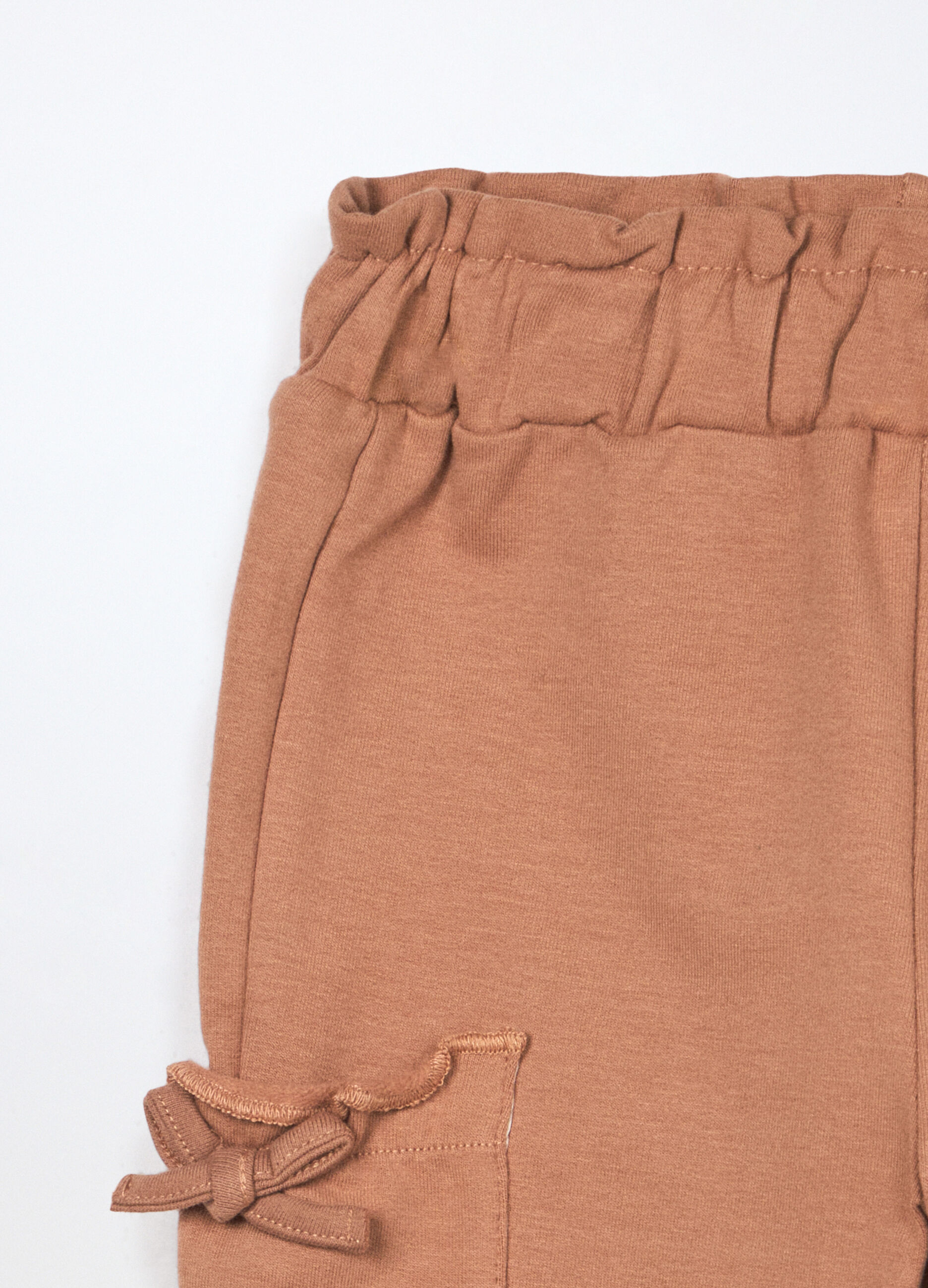 Joggers in french terry di cotone stretch neonata_2