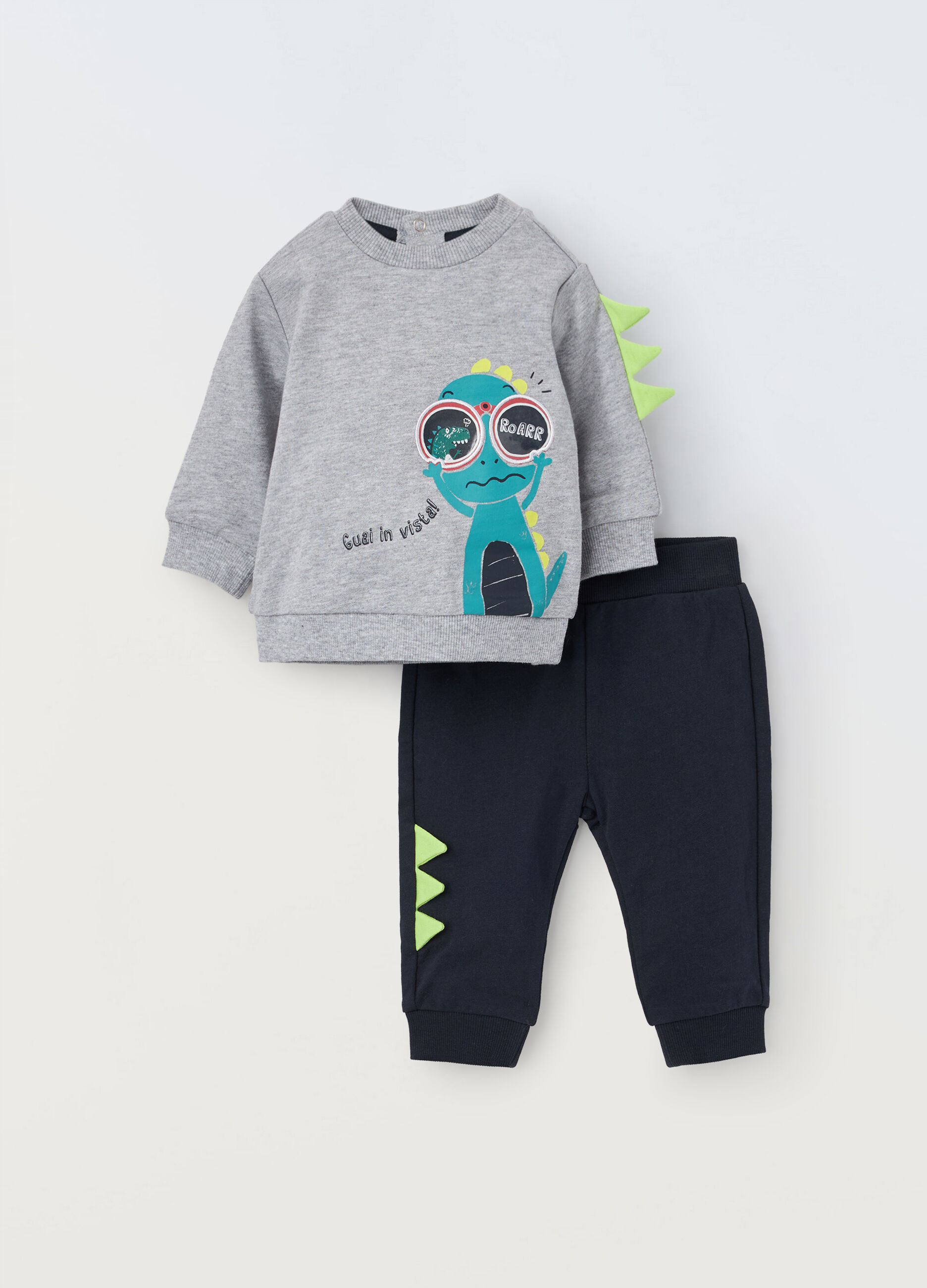Jogging set in misto cotone neonato_0