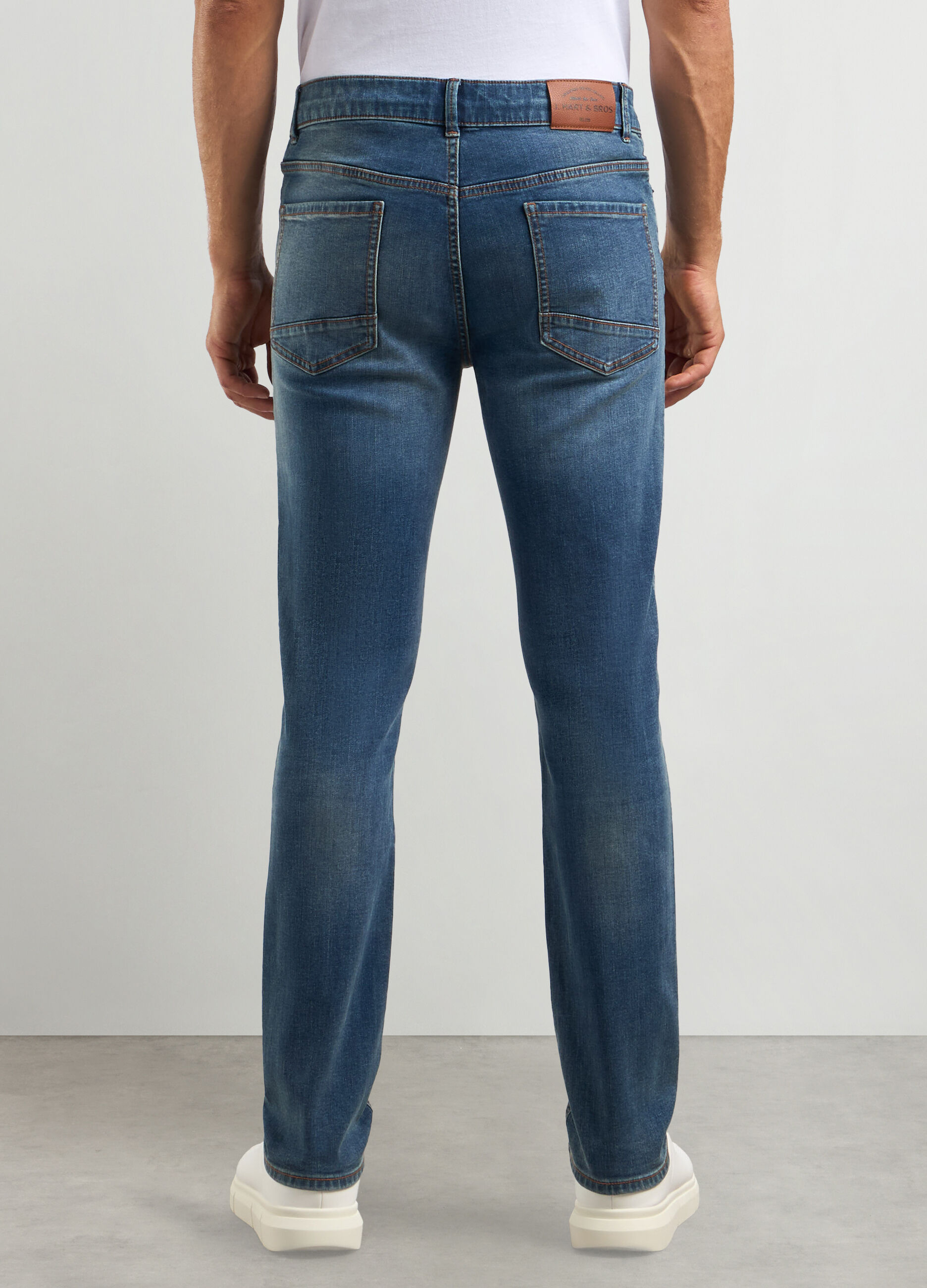 Jeans slim fit in cotone stretch uomo_1