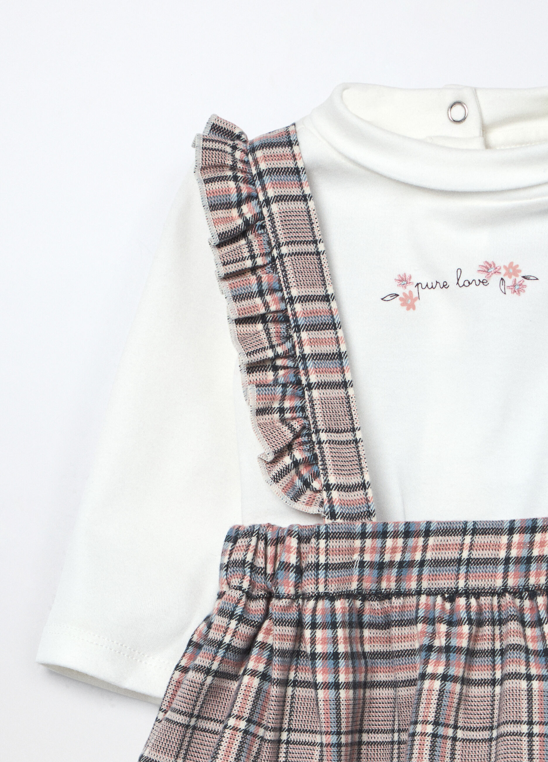 Set tartan misto cotone neonata_2