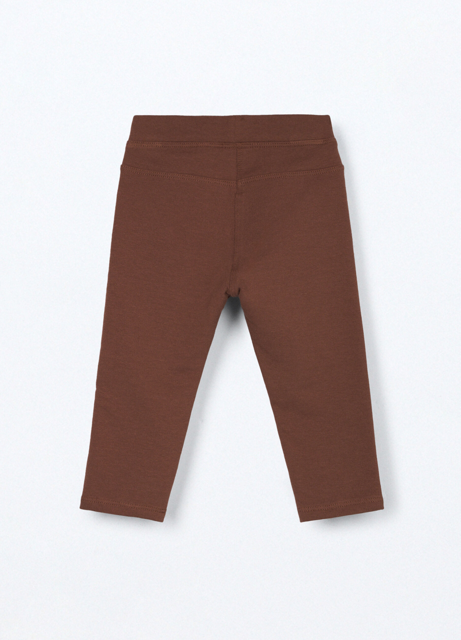 Treggings in cotone fleece stretch neonata_1