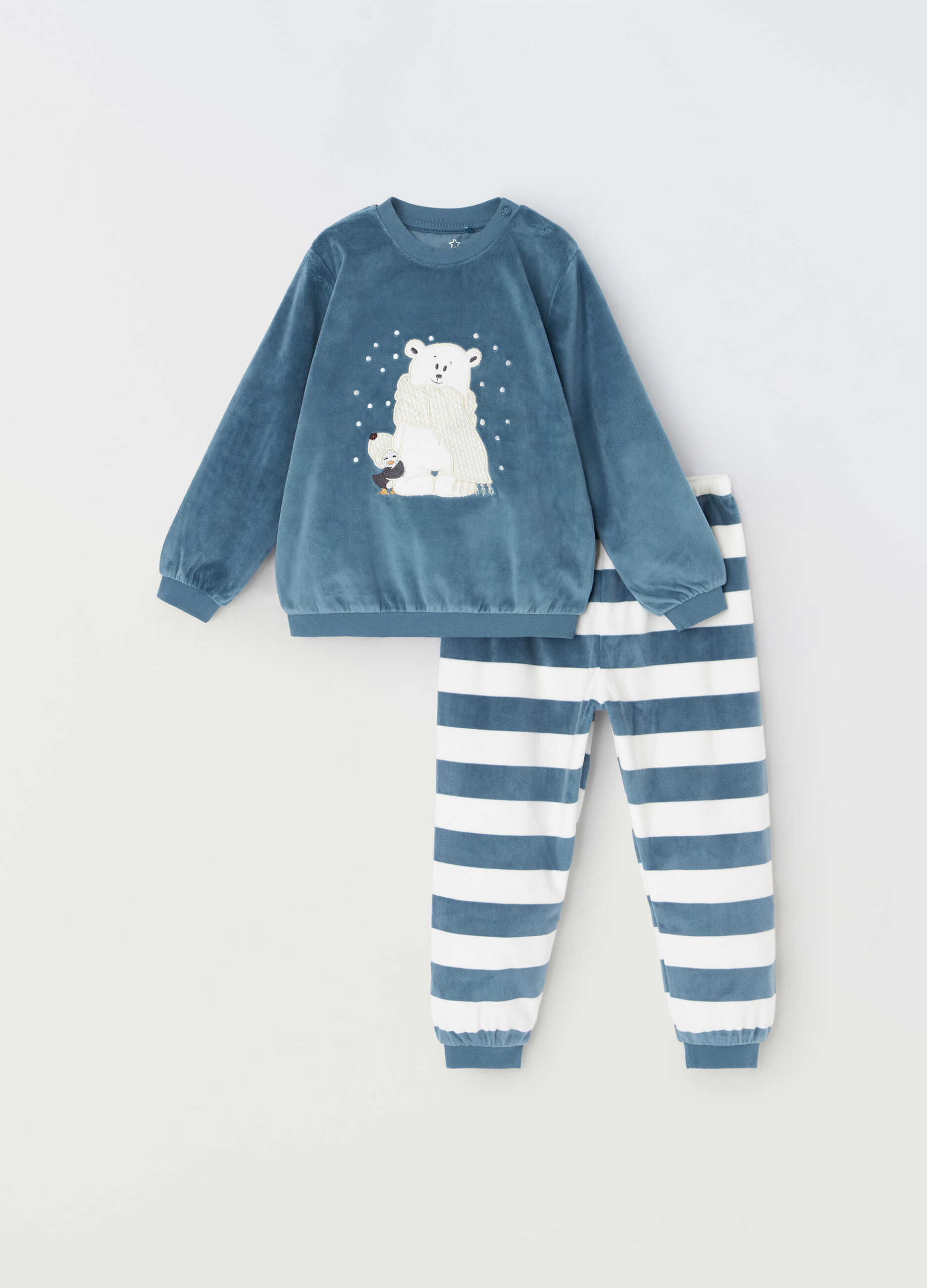 Set pigiama velour neonato_0