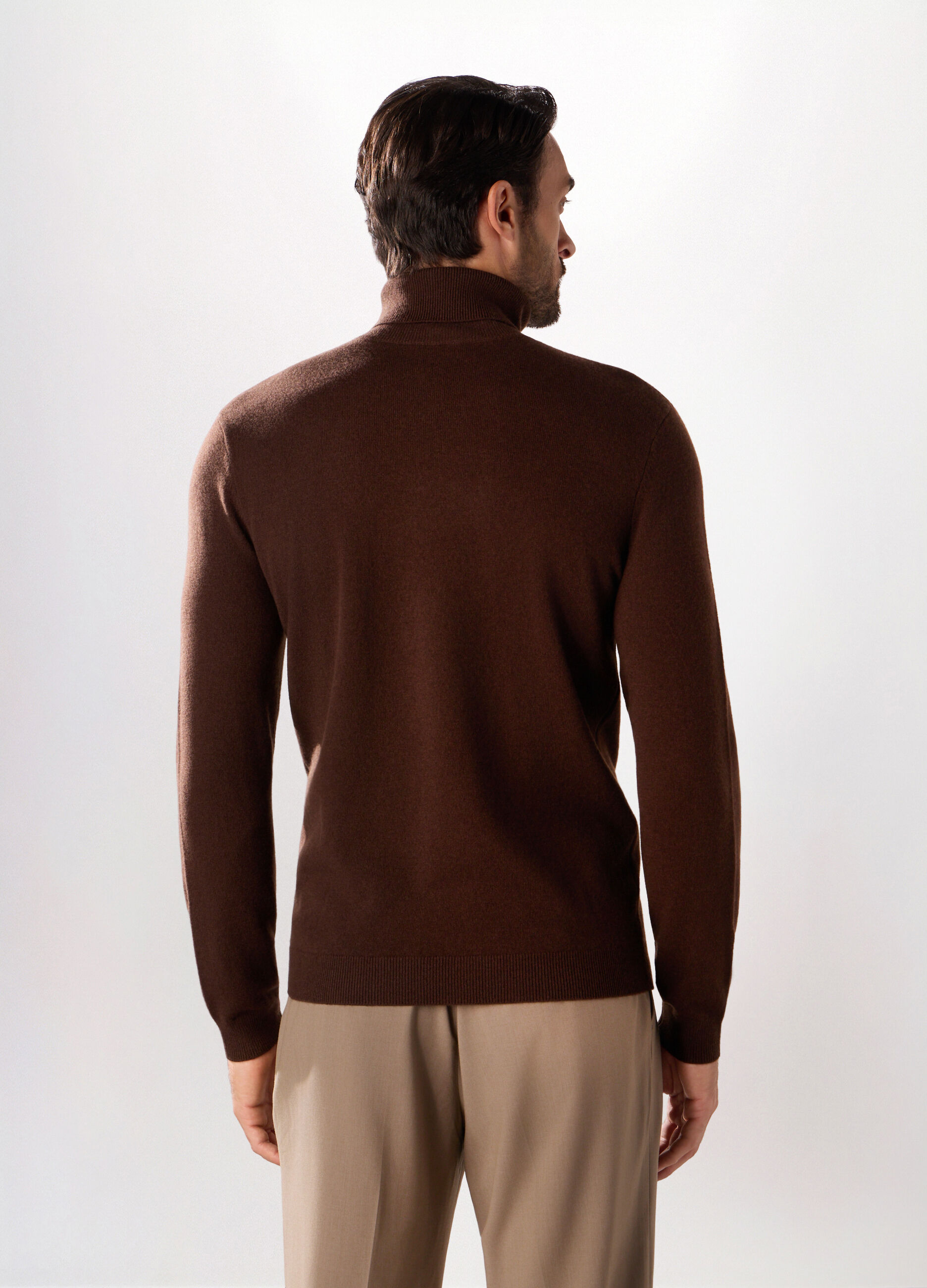 Dolcevita a maniche lunghe in lambswool uomo_1