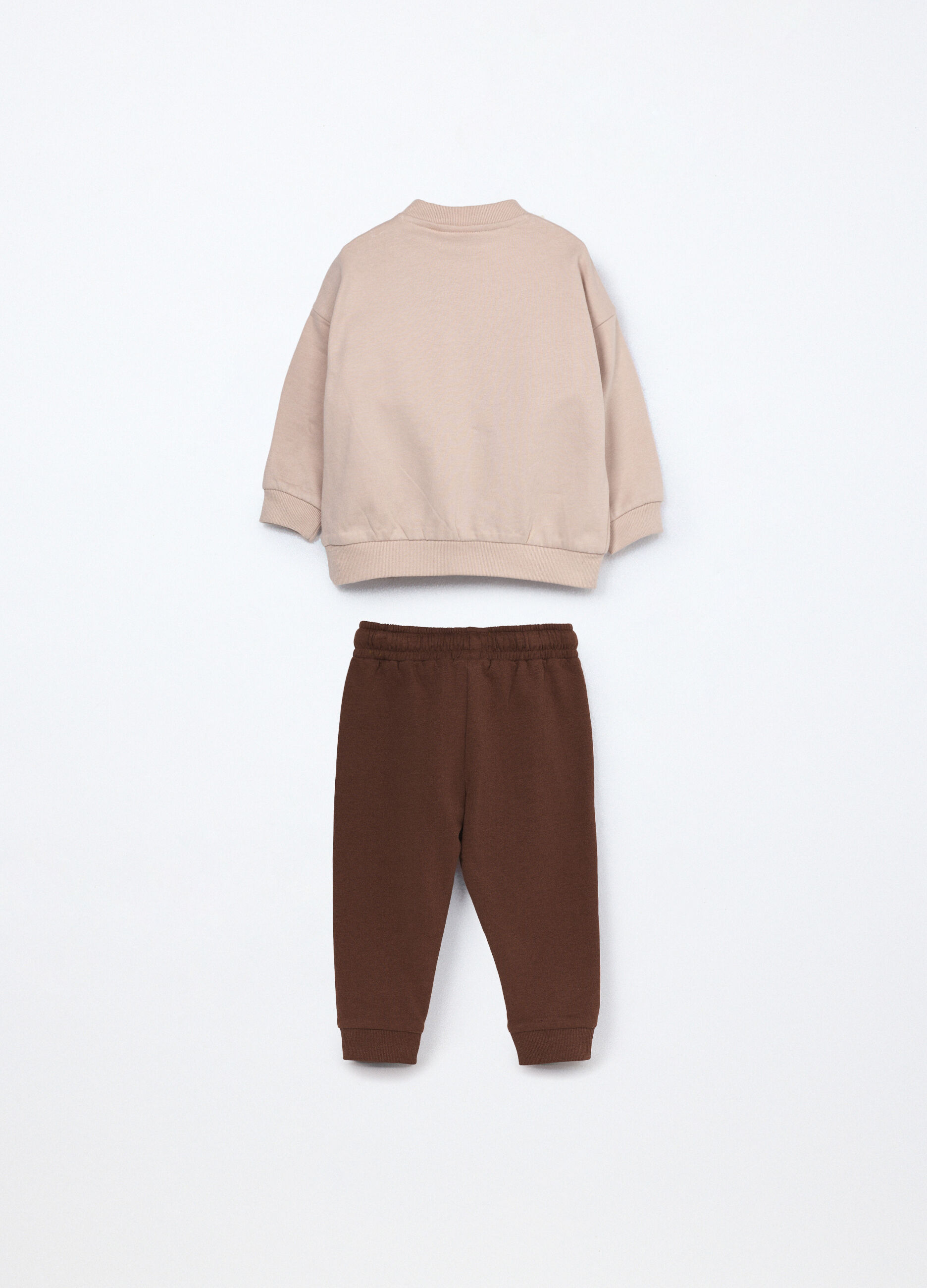 Jogging set in puro cotone fleece neonato_1