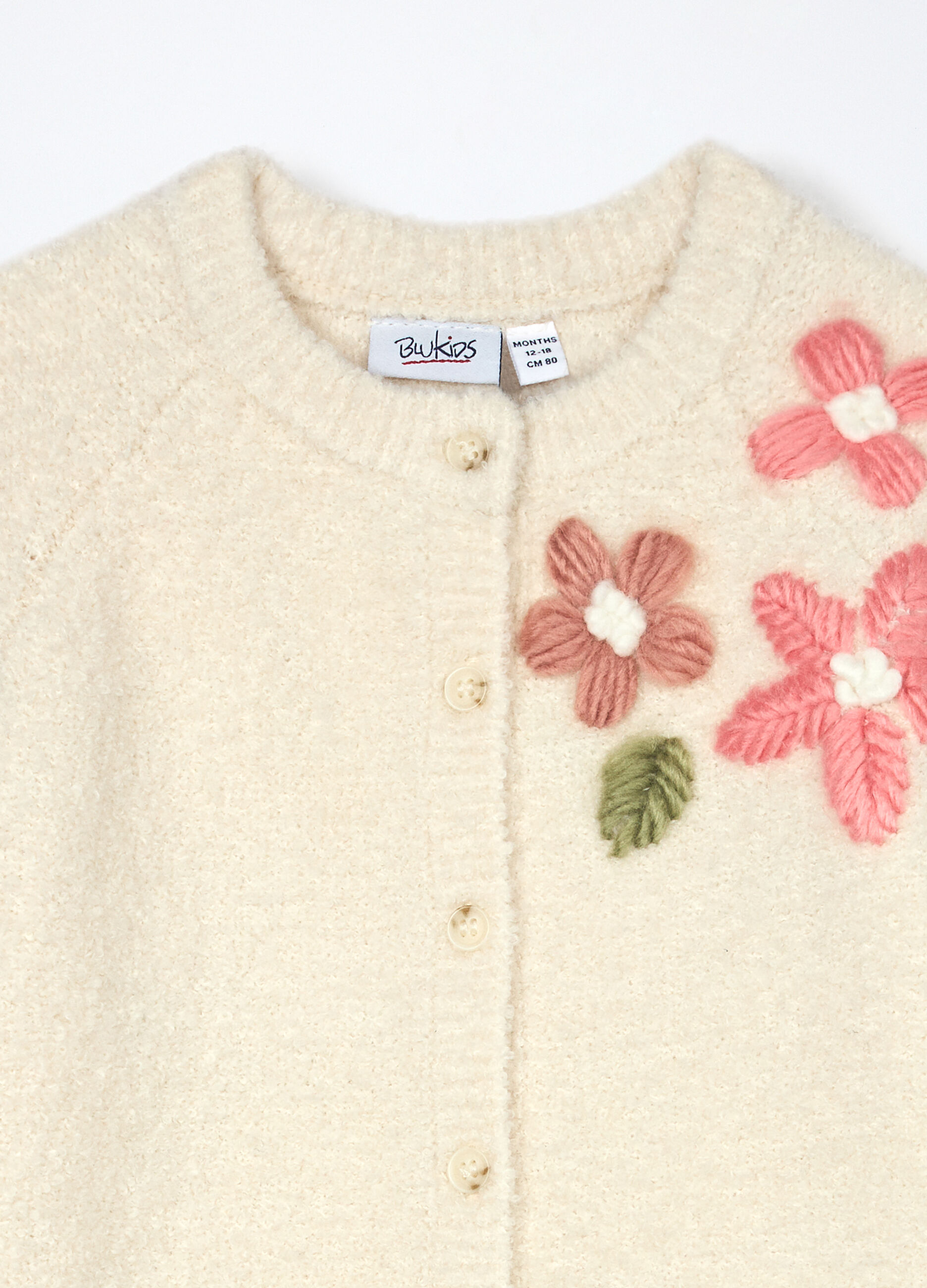 Cardigan tricot con maniche raglan neonata_2