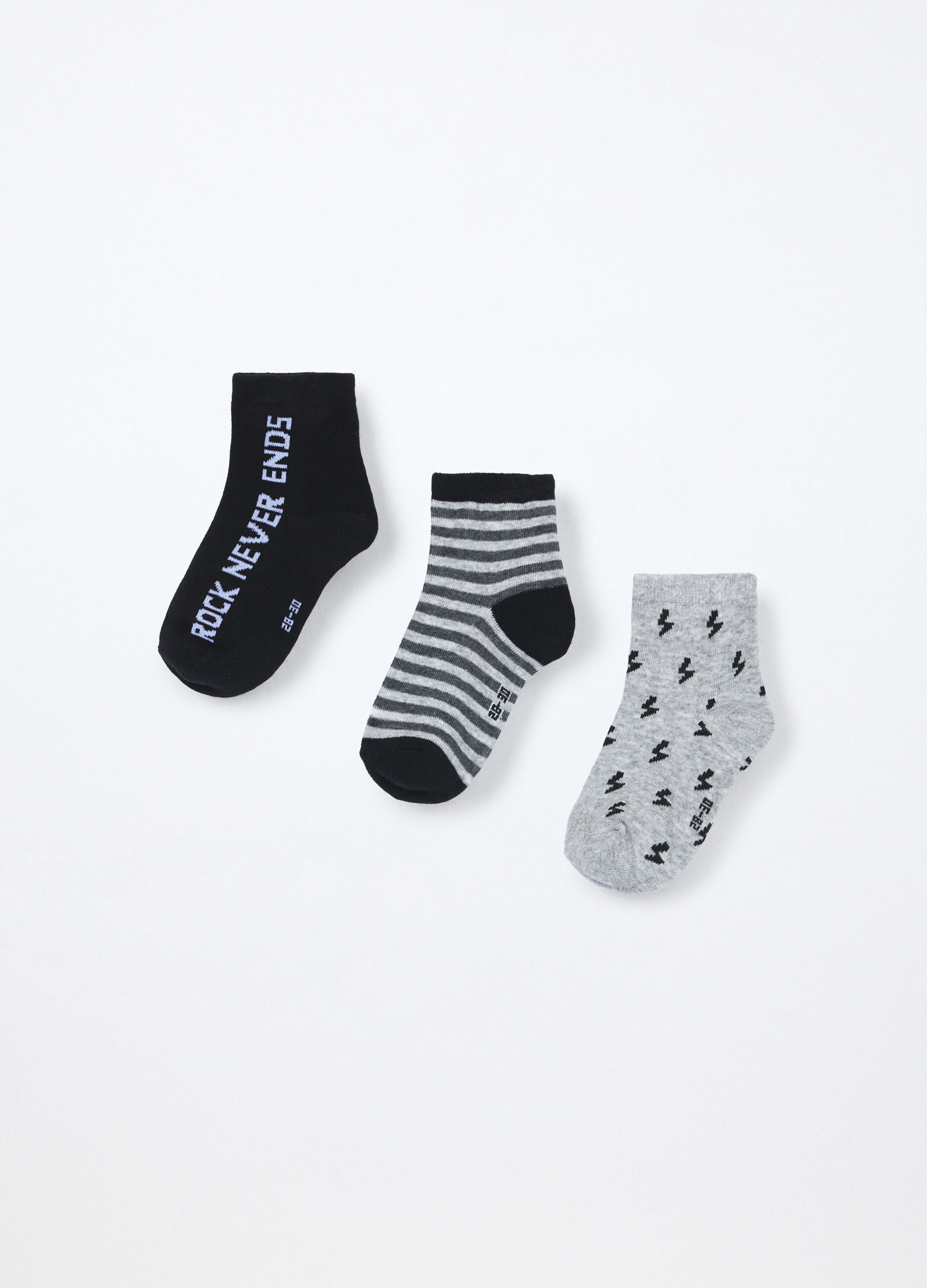 Pack 3 calze corte misto cotone bambino_1