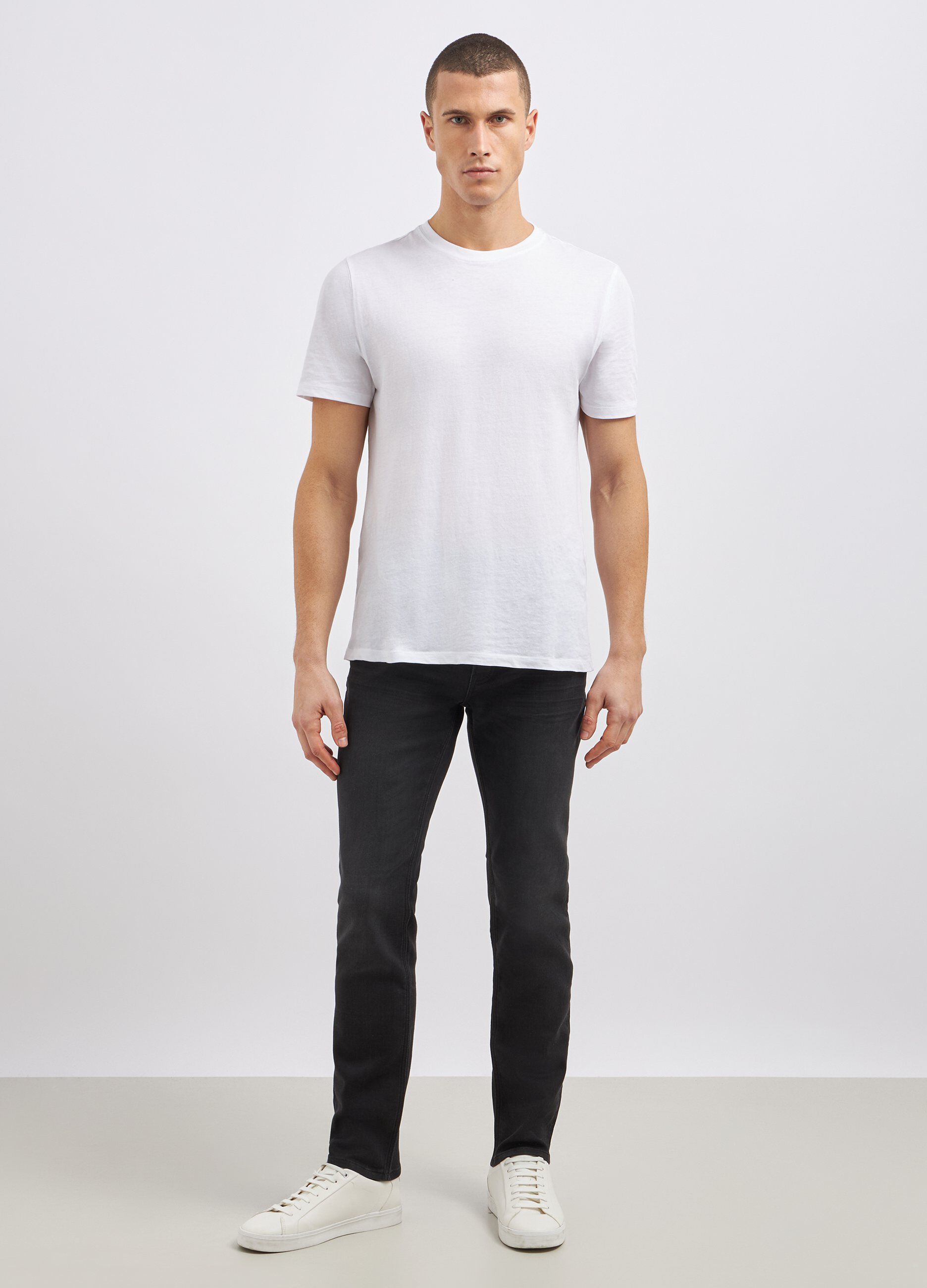 Jeans in misto cotone stretch uomo_0