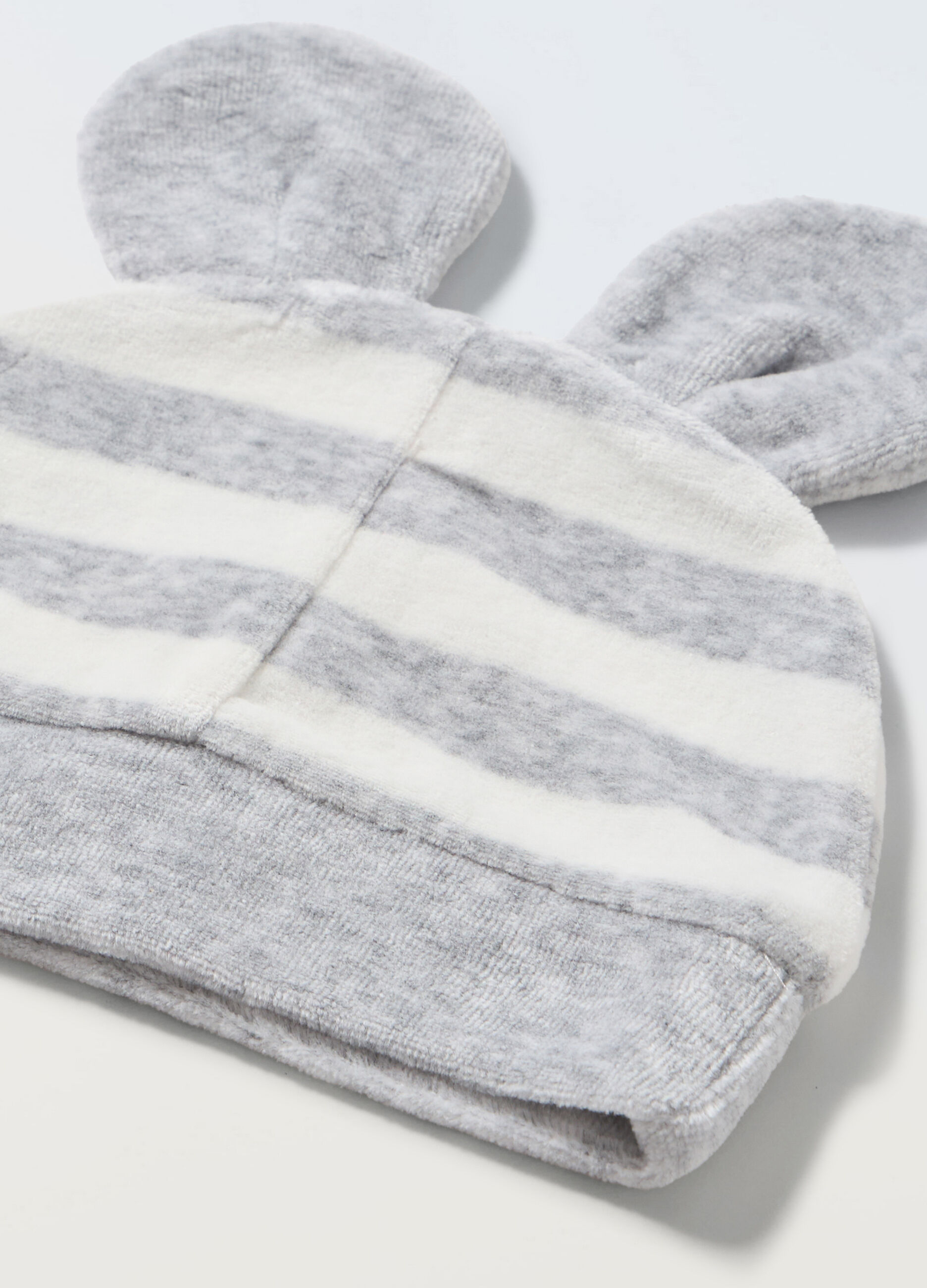 Berretto velours con applicazioni neonata_1