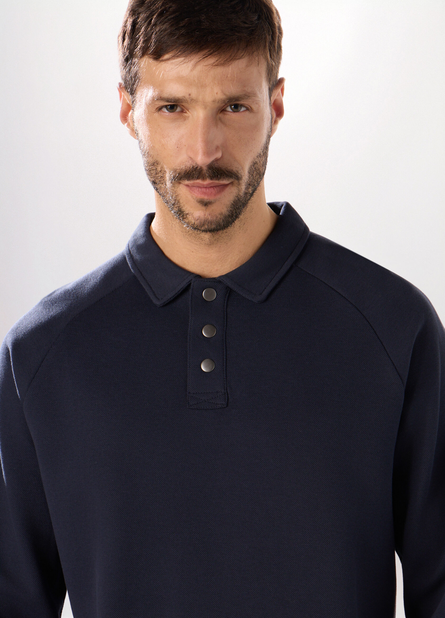 Polo sportiva in cotone piquet uomo_2