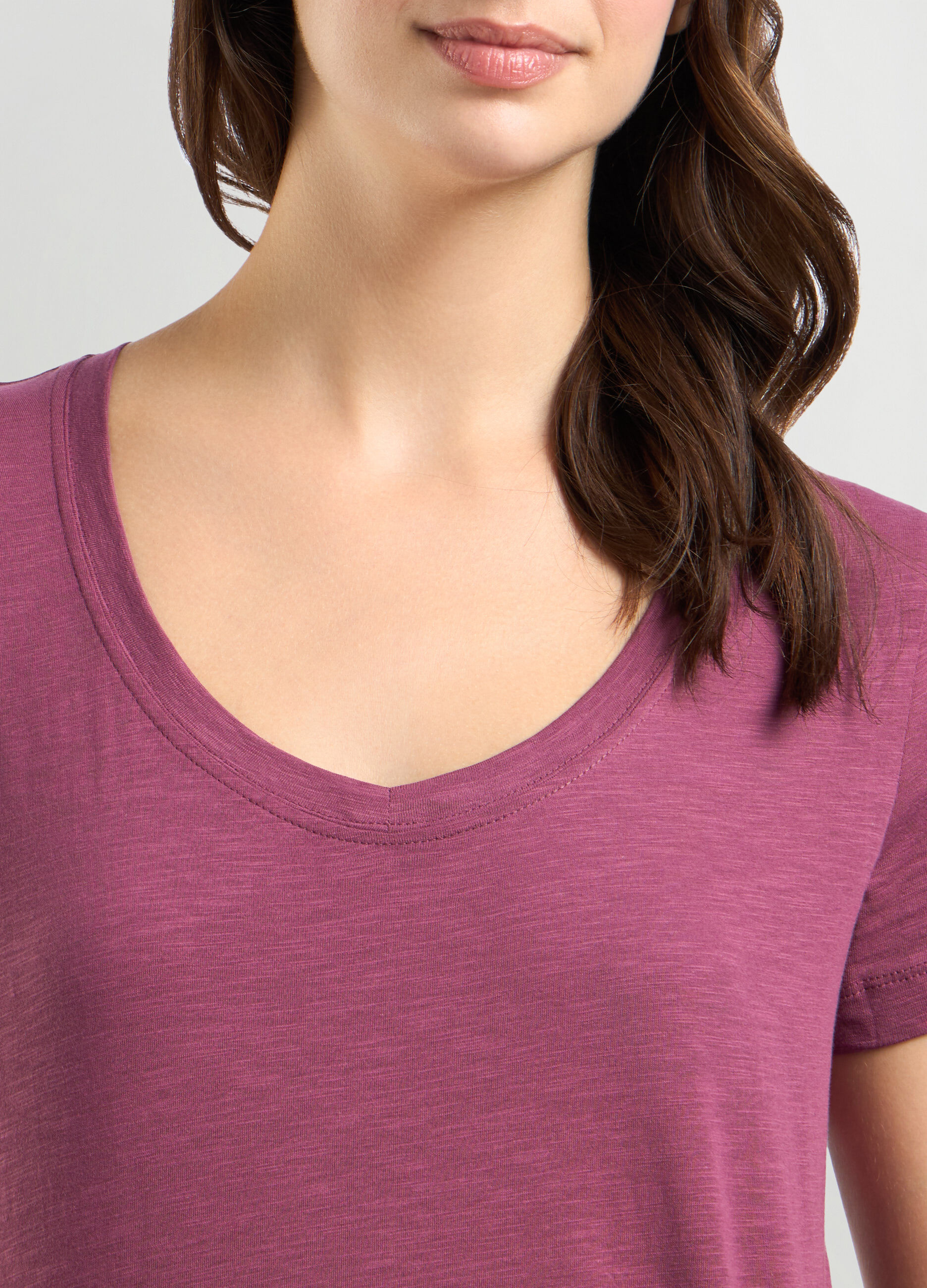 T-shirt in jersey di puro cotone donna_2