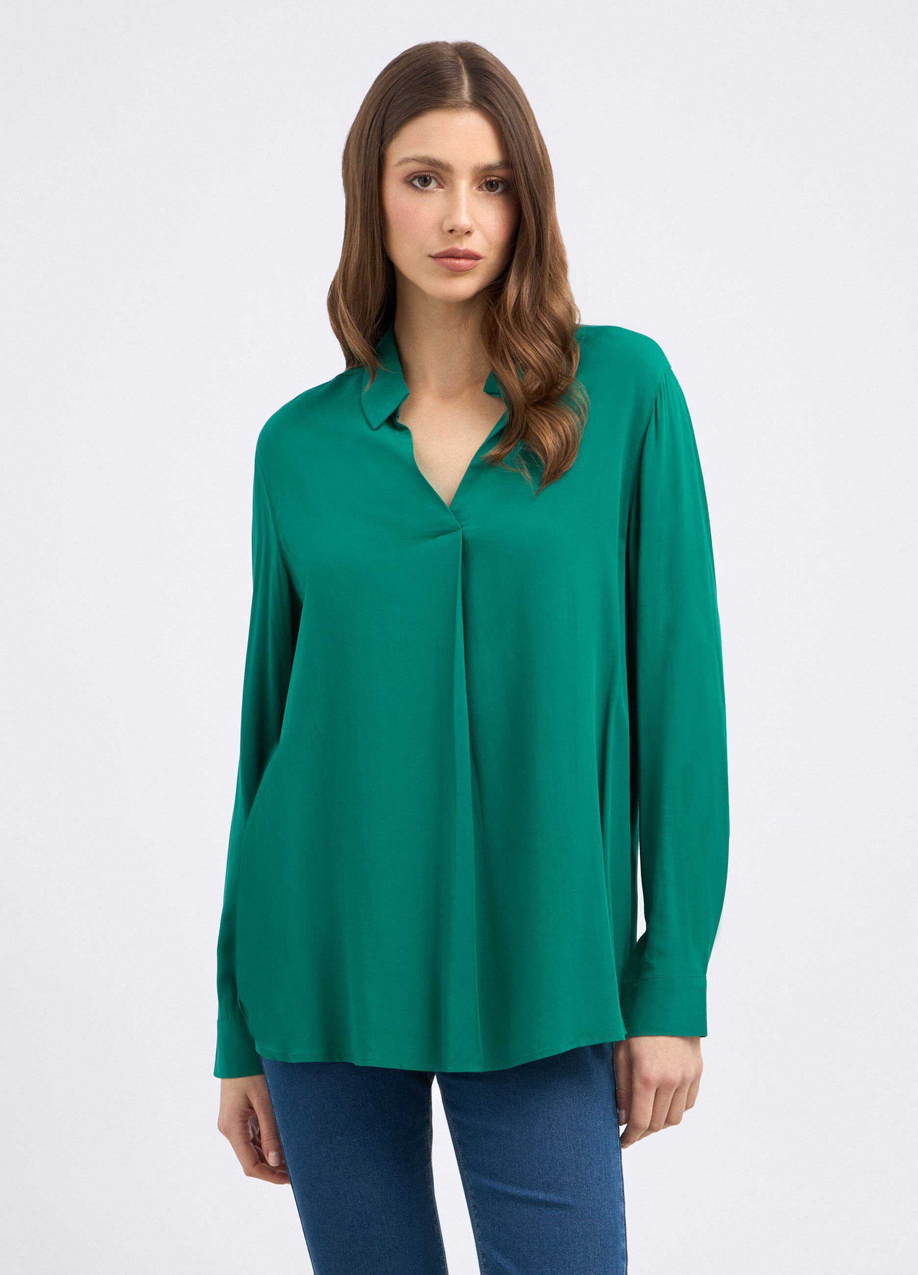 Blusa in pura viscosa donna_0