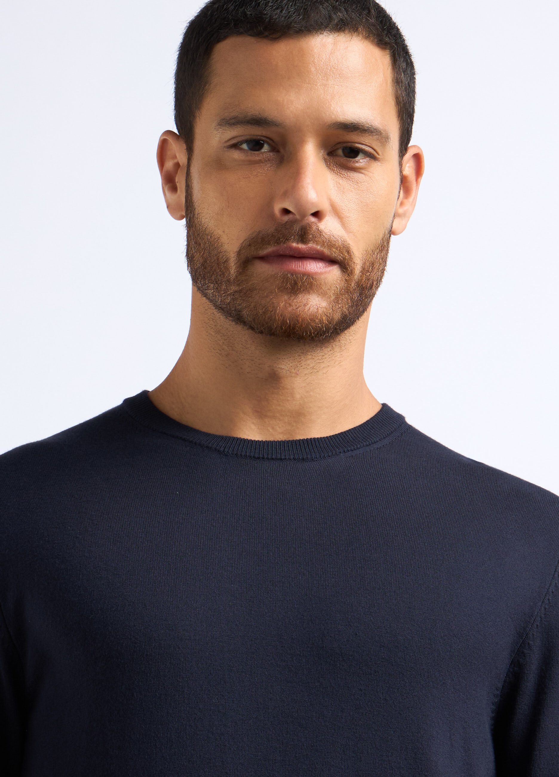 Maglione girocollo maglia rasata uomo_2