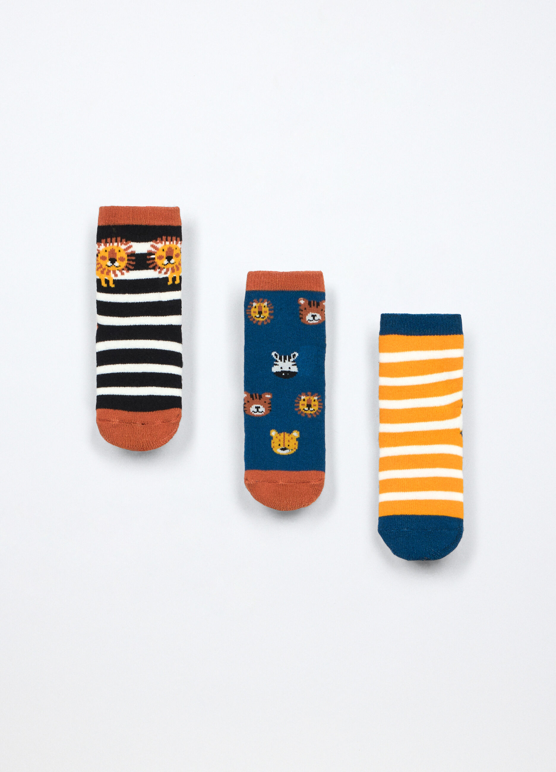 Pack 3 calzini in spugna di misto cotone neonato_1