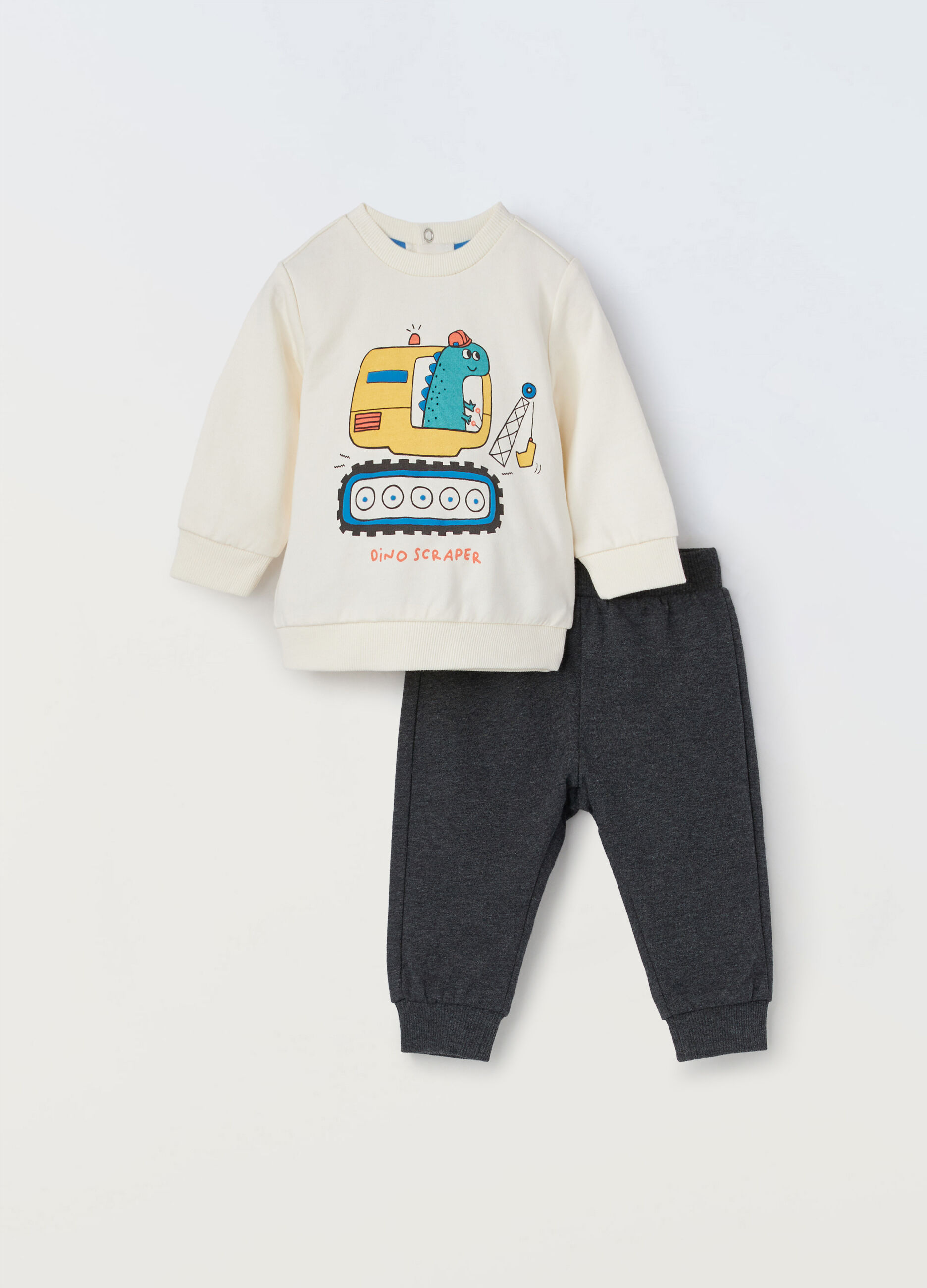 Jogging set in puro cotone neonato_0