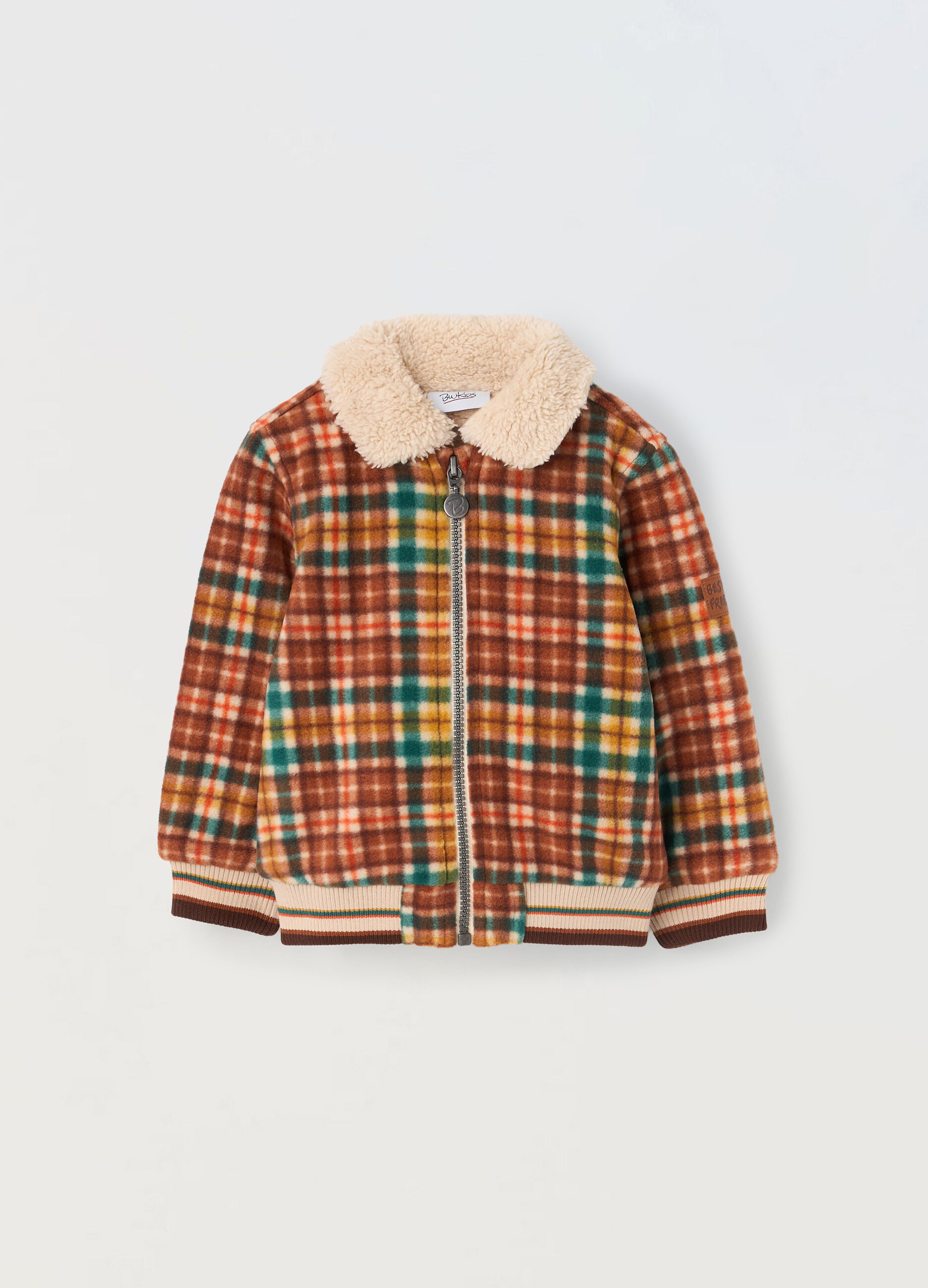 Giubbino a quadri multicolor neonato_0