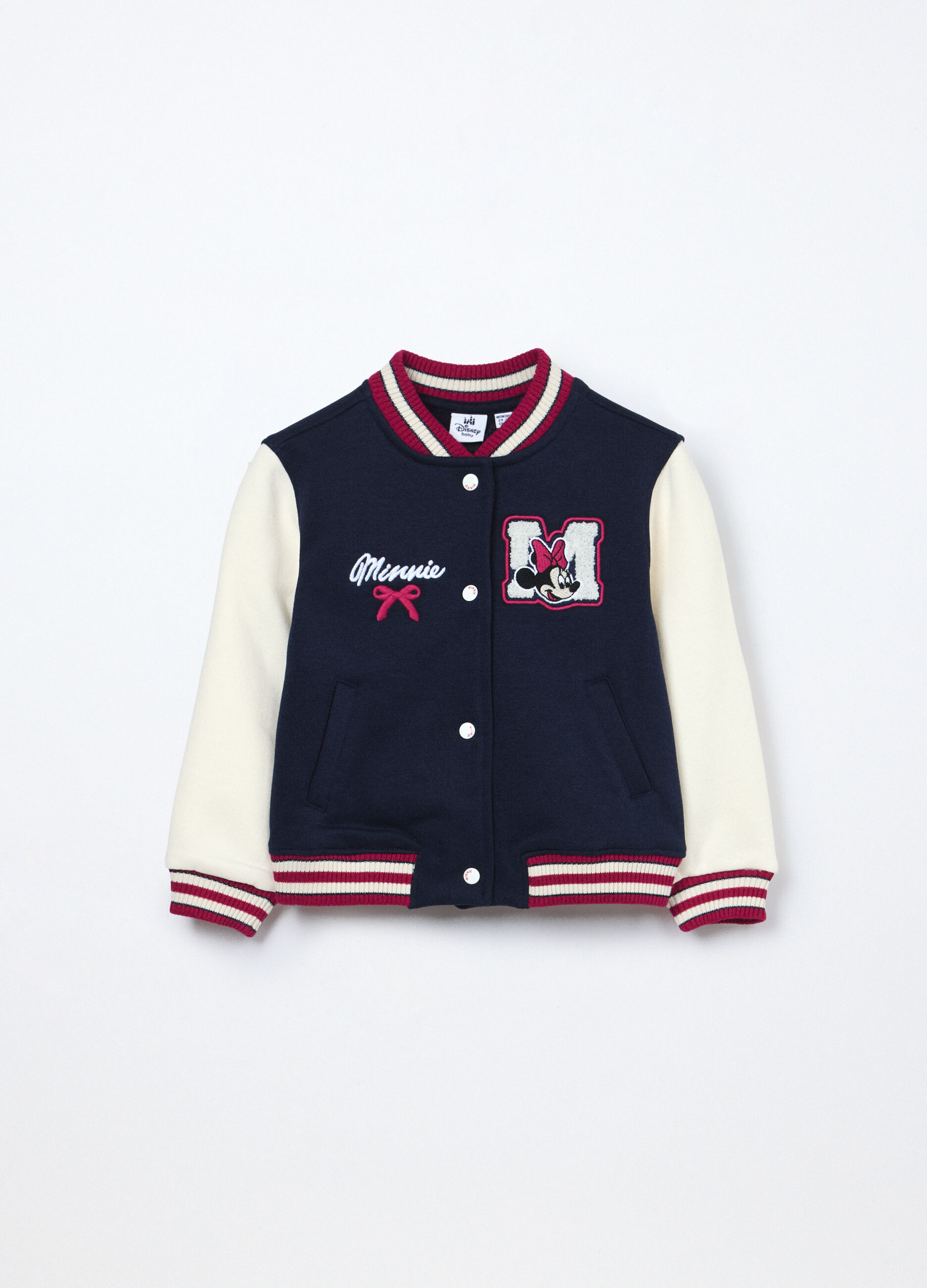 Bomber varsity in felpa misto cotone neonata_0