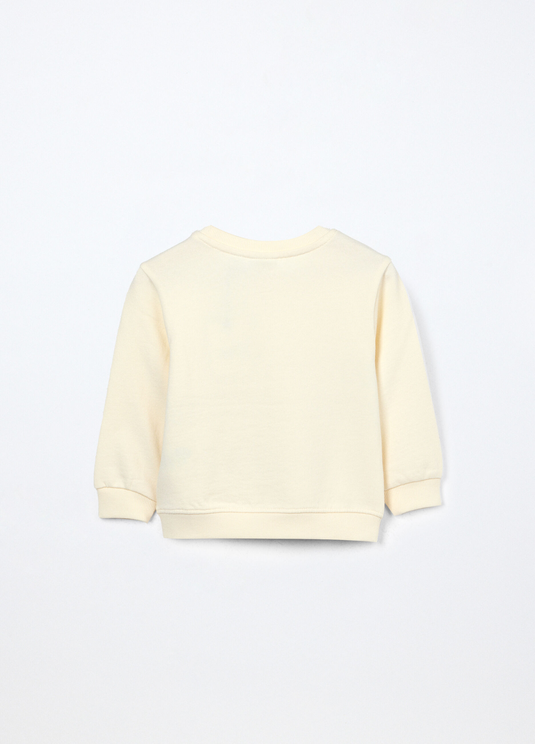 Felpa in french terry di puro cotone neonato_1