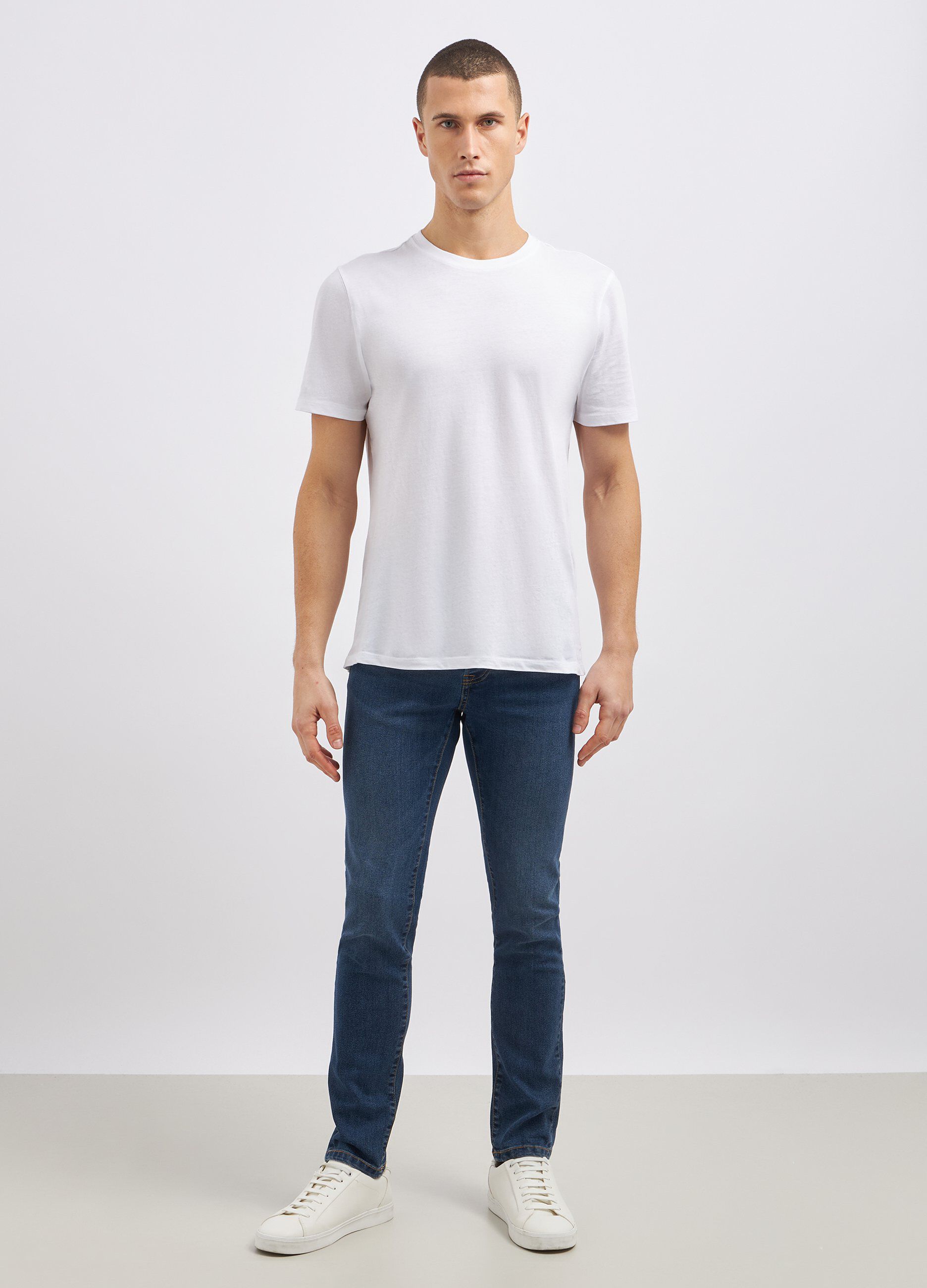 Jeans skinny in misto cotone stretch uomo_0