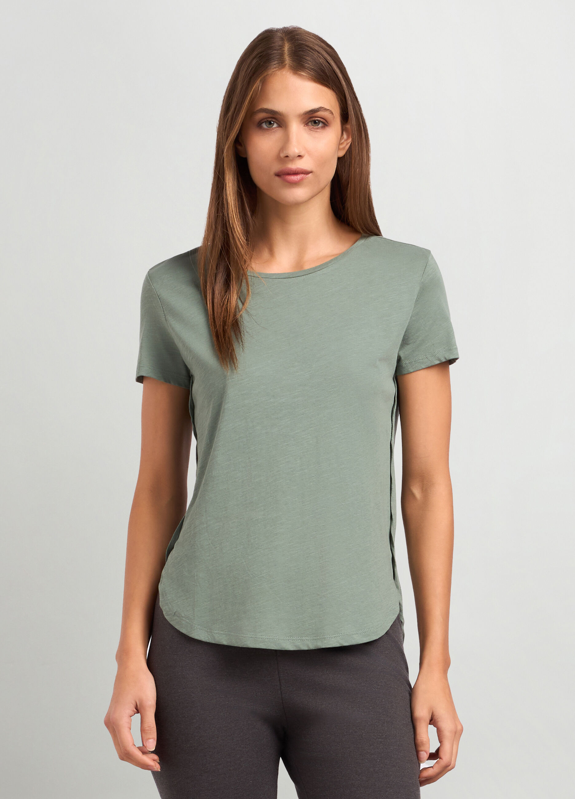T-shirt in puro cotone donna_0