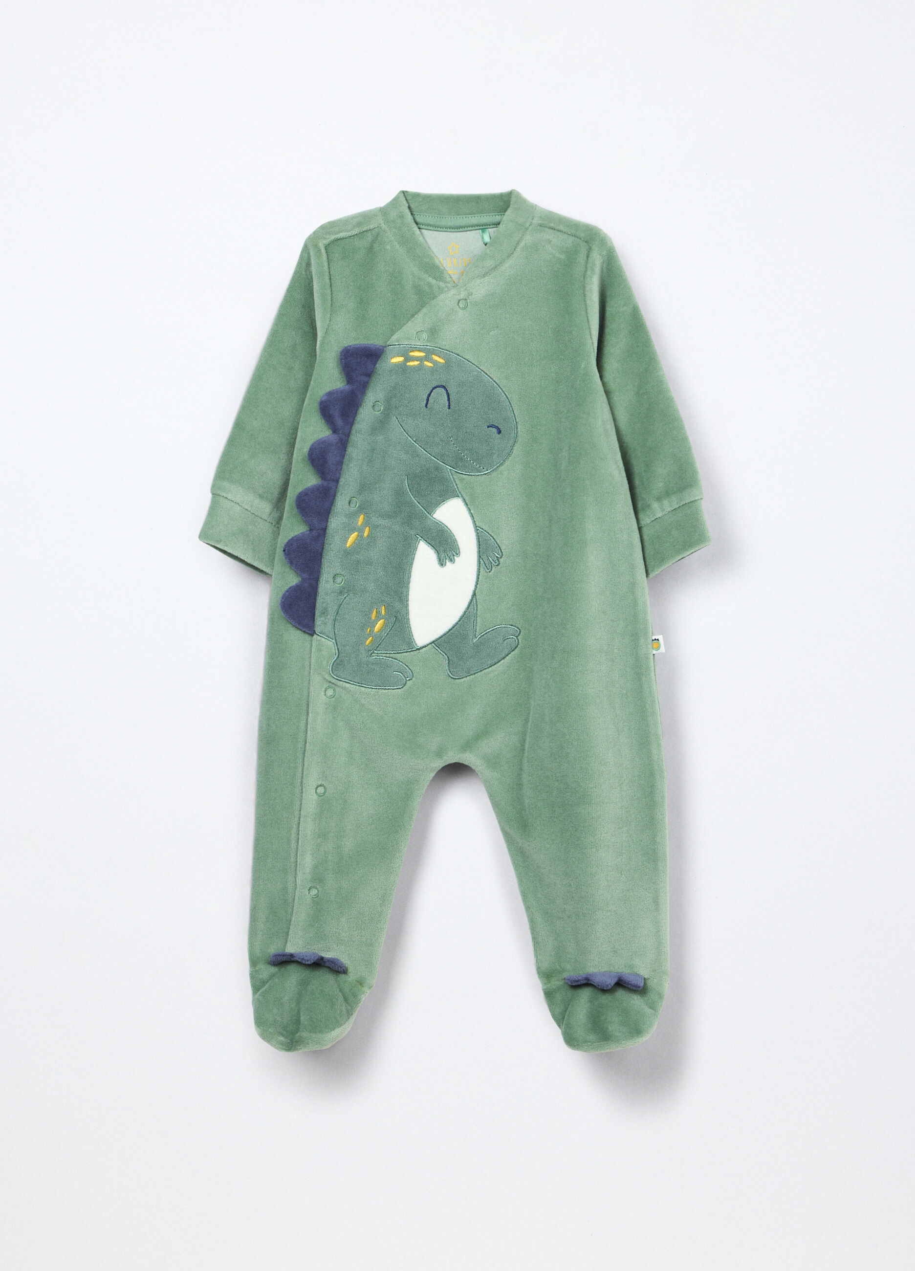 Pigiama velour misto cotone neonato_0