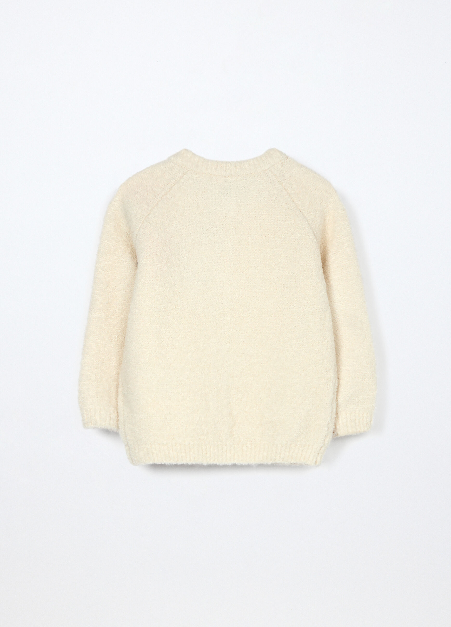 Cardigan tricot con maniche raglan neonata_1