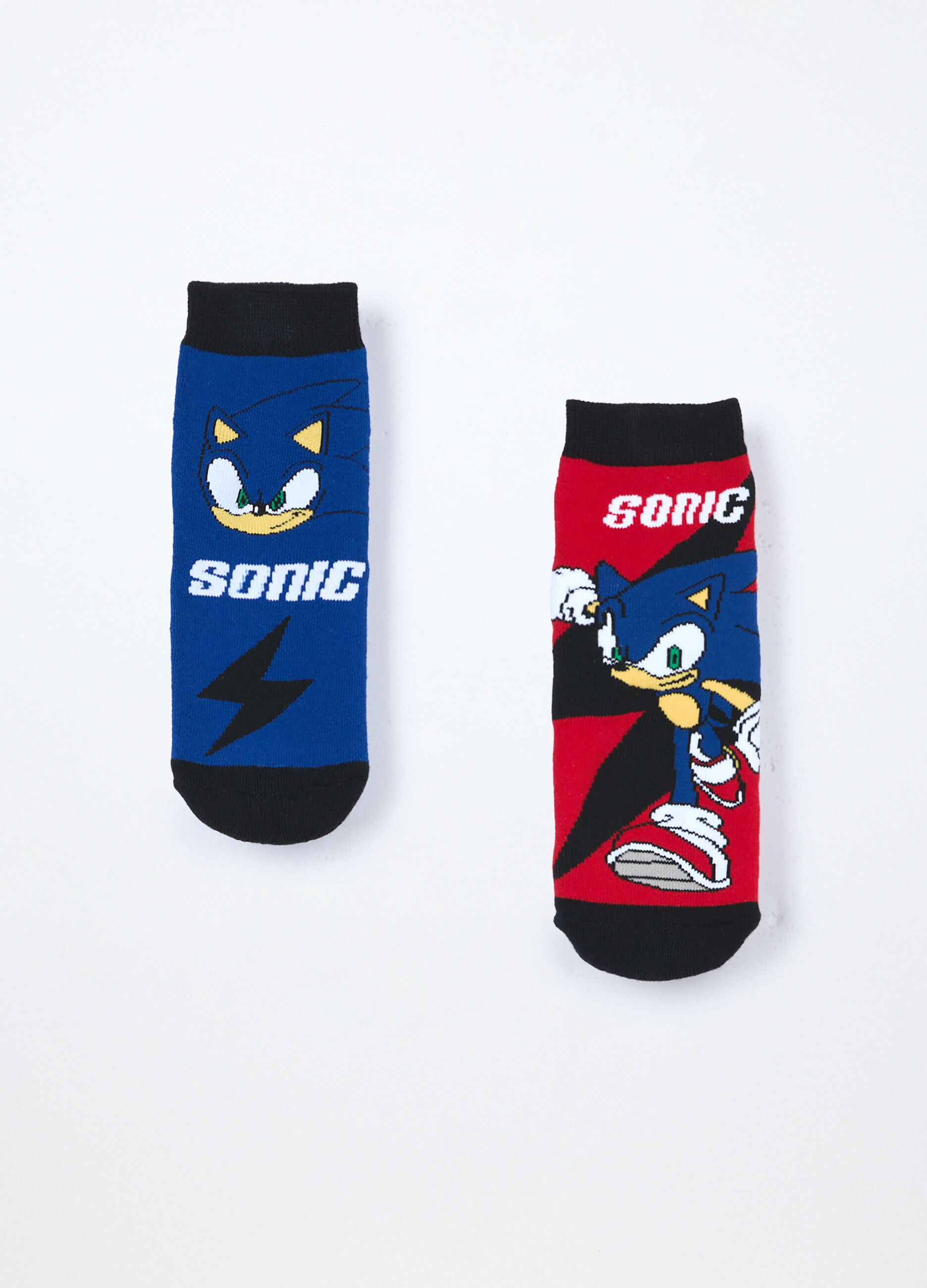 Pack 2 calze Sonic antiscivolo in spugna bambino_1