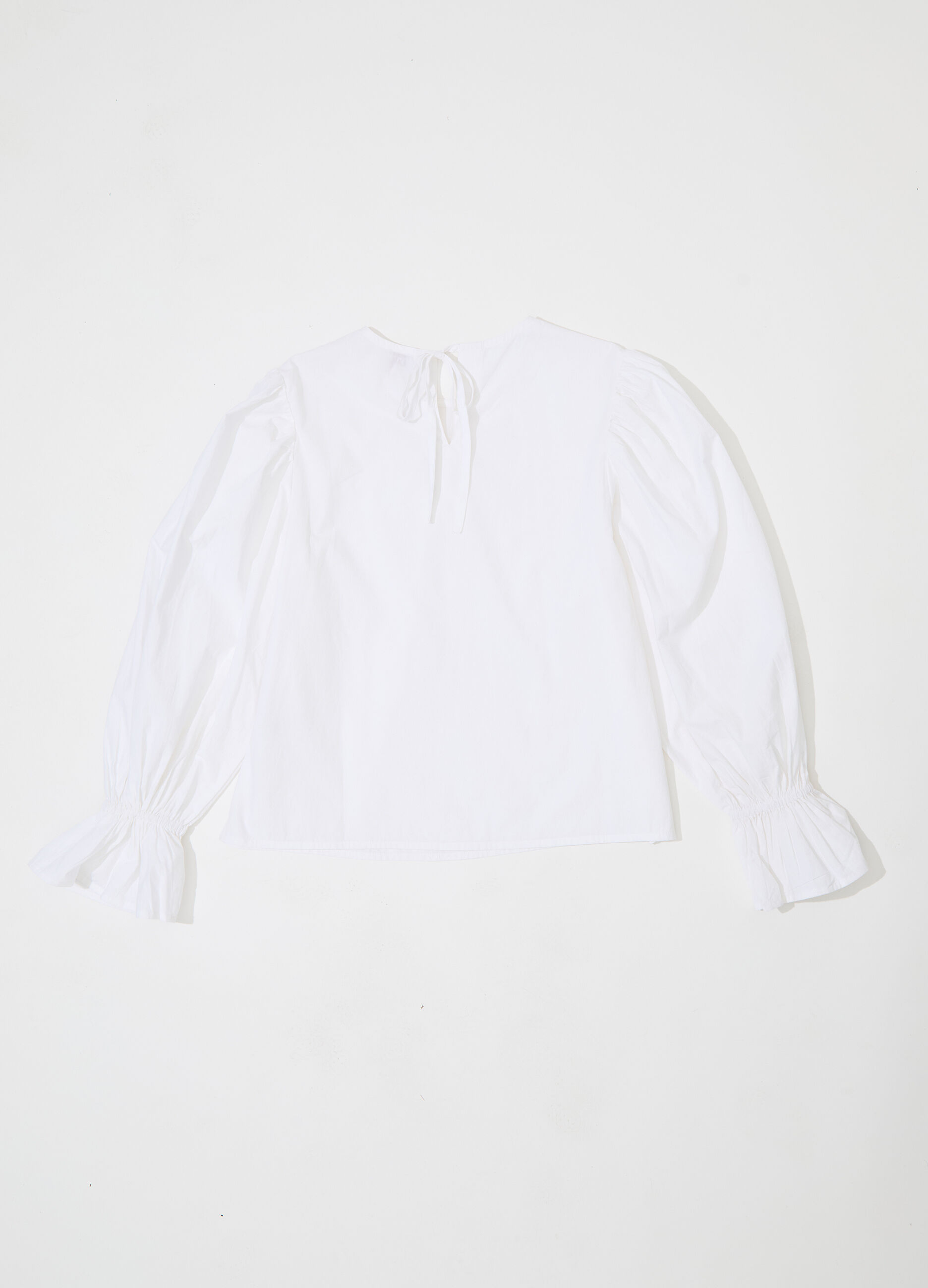 Blusa in popeline di puro cotone donna_5