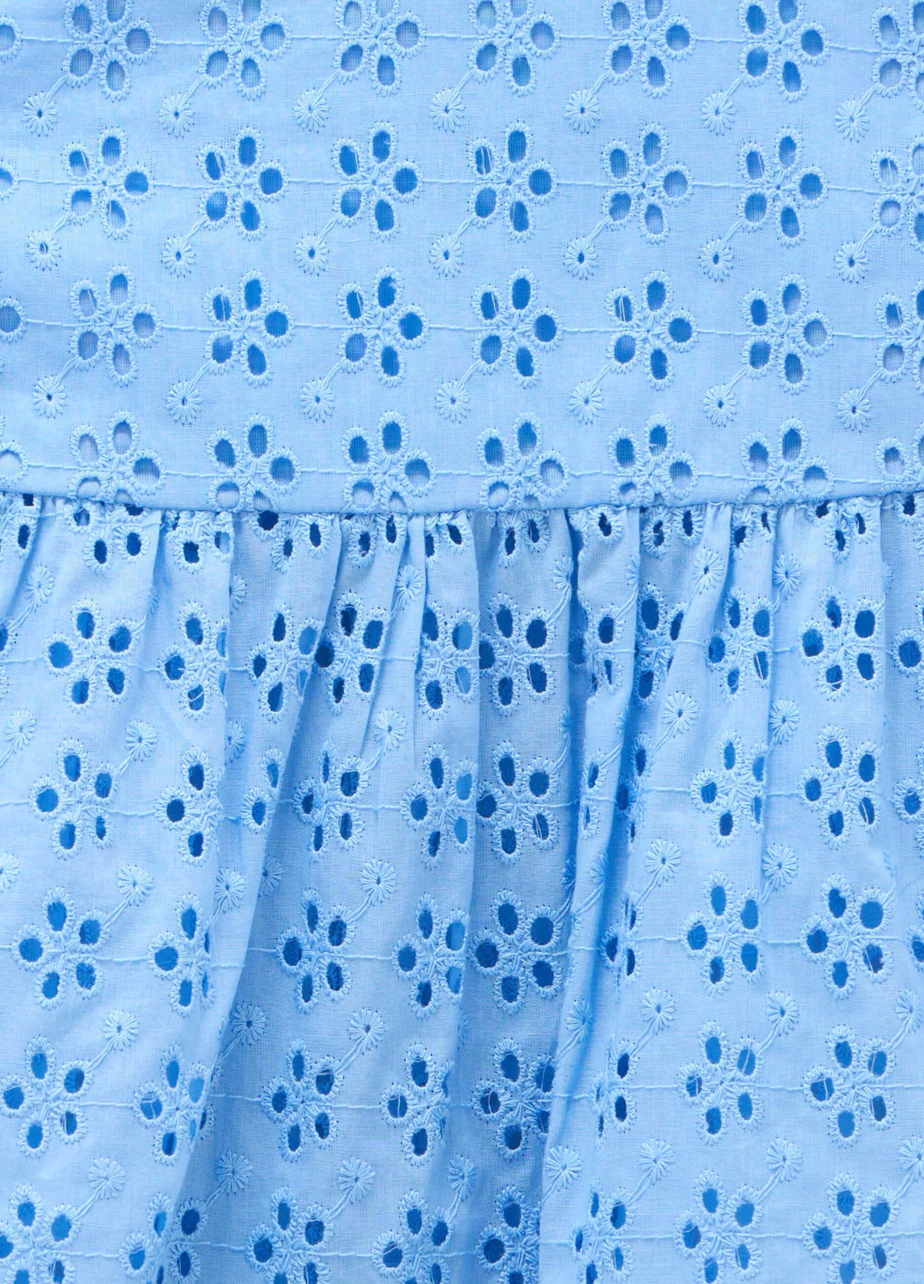 Blusa in puro cotone sangallo bambina_1