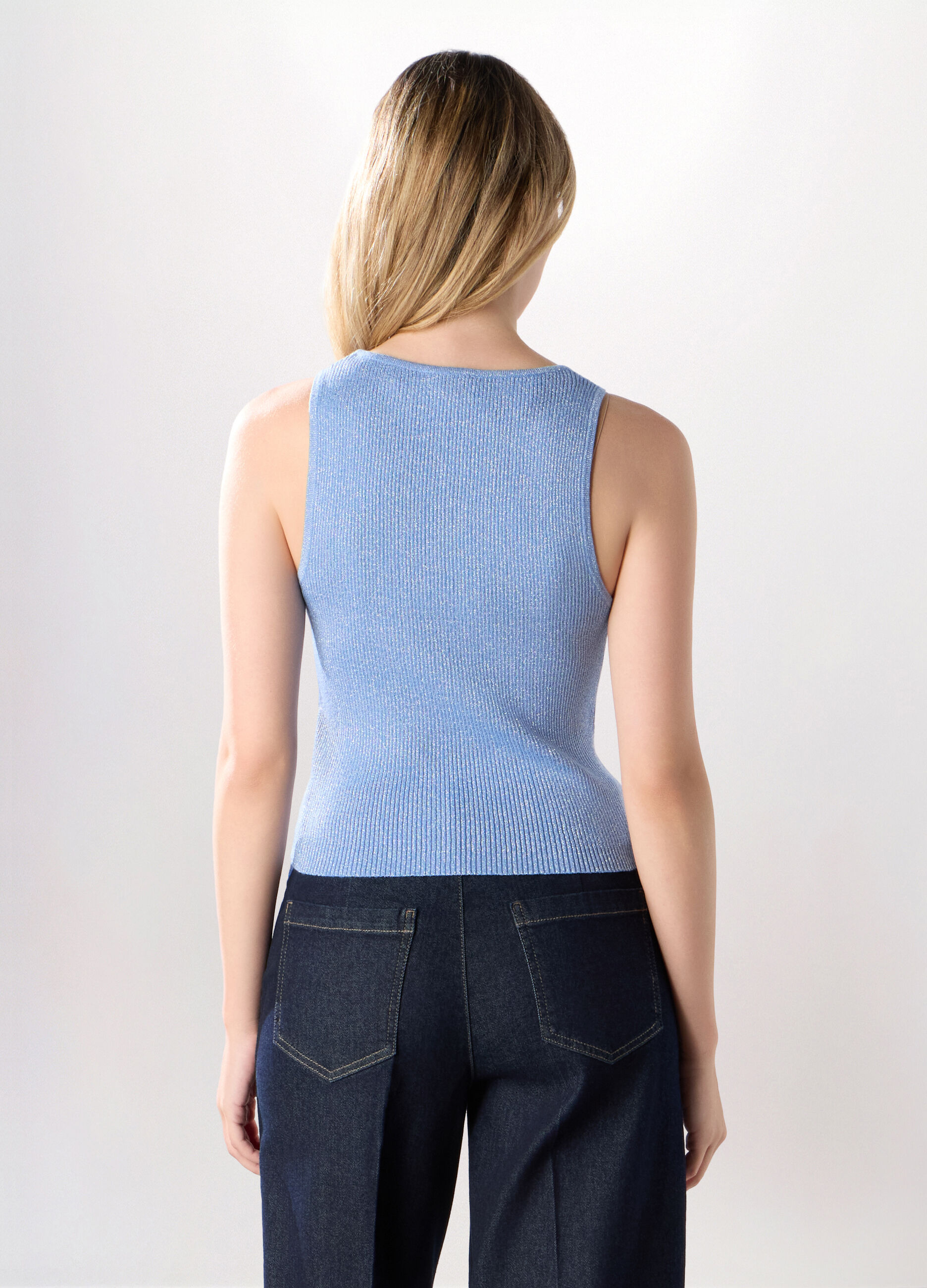 Top tricot misto viscosa donna_1