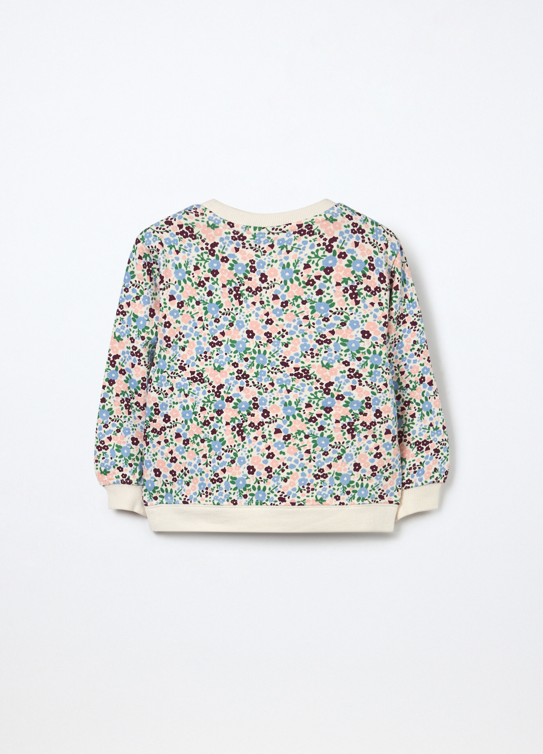 Felpa in french terry di puro cotone neonata_1