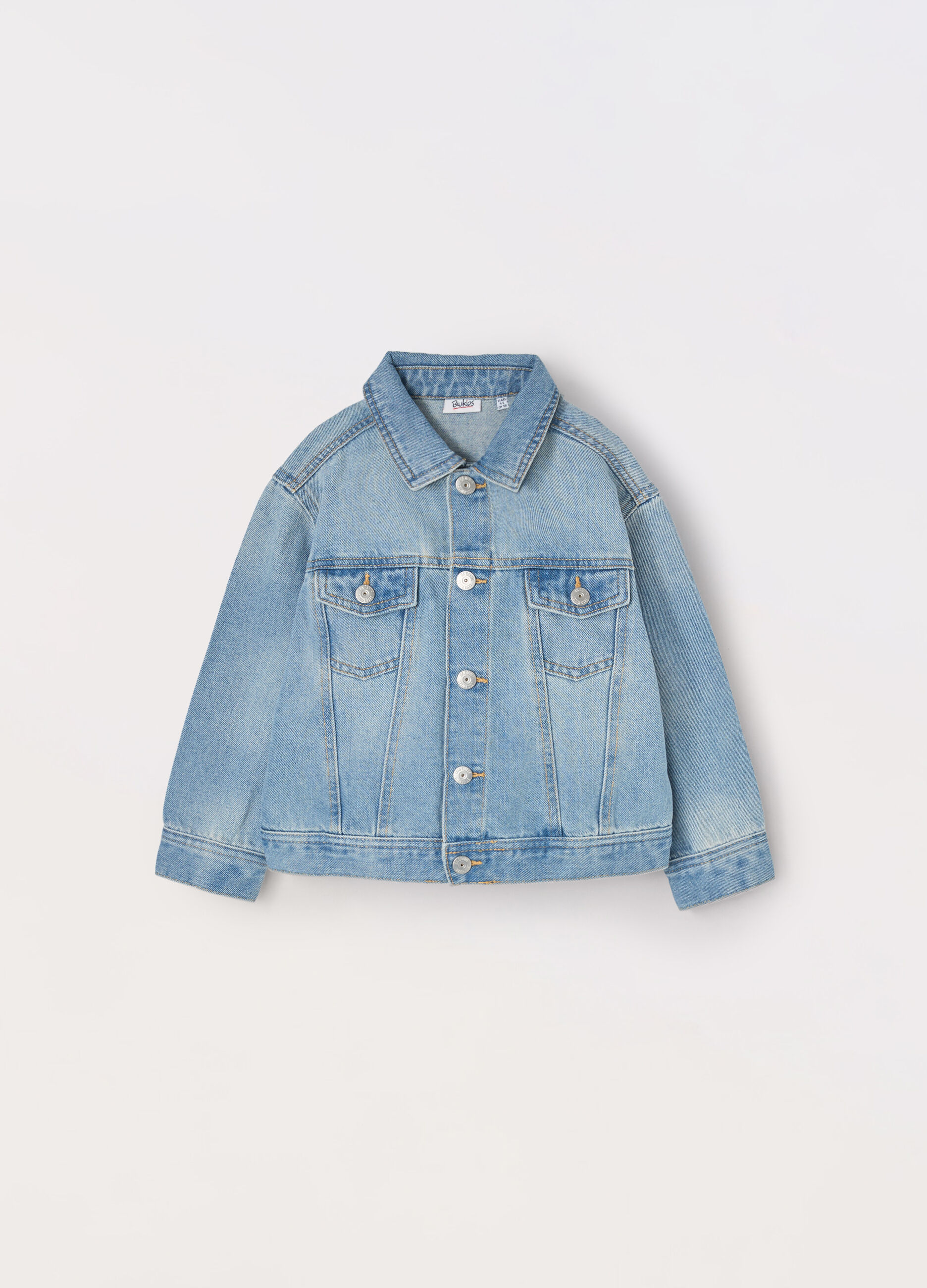 Giacca in rigid denim bambino _0