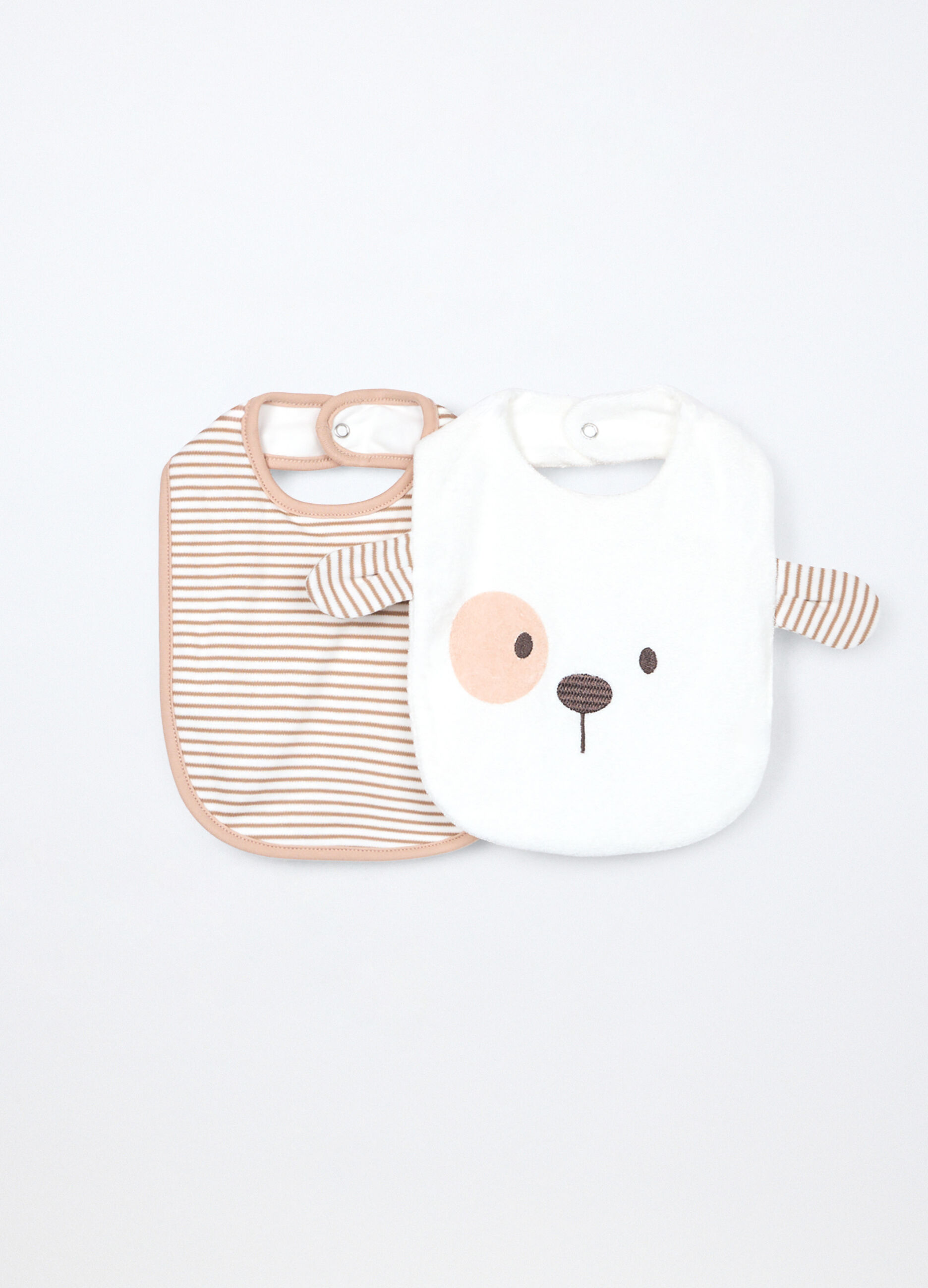 Pack 2 bavaglini in spugna di puro cotone _0