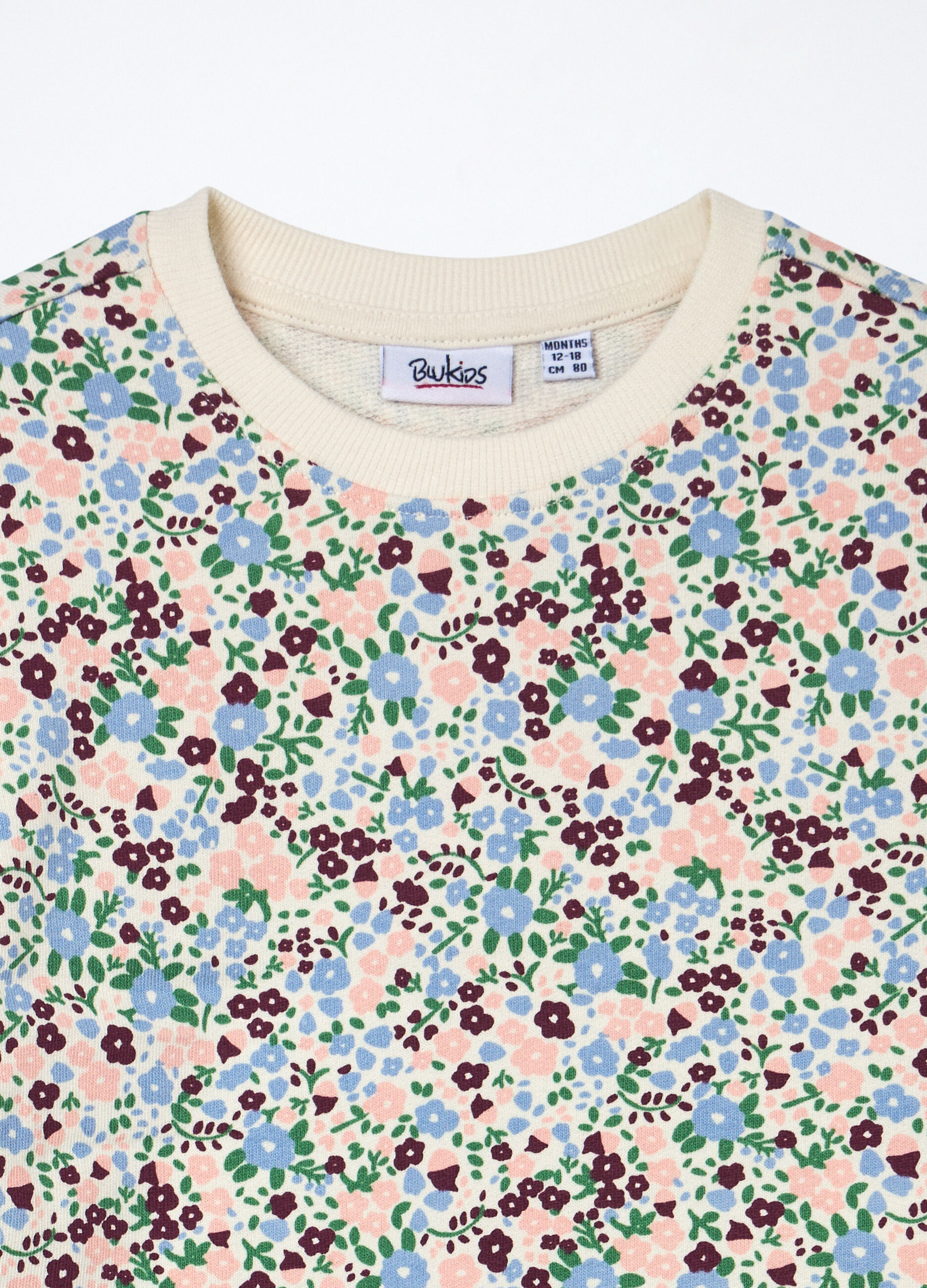 Felpa in french terry di puro cotone neonata_2