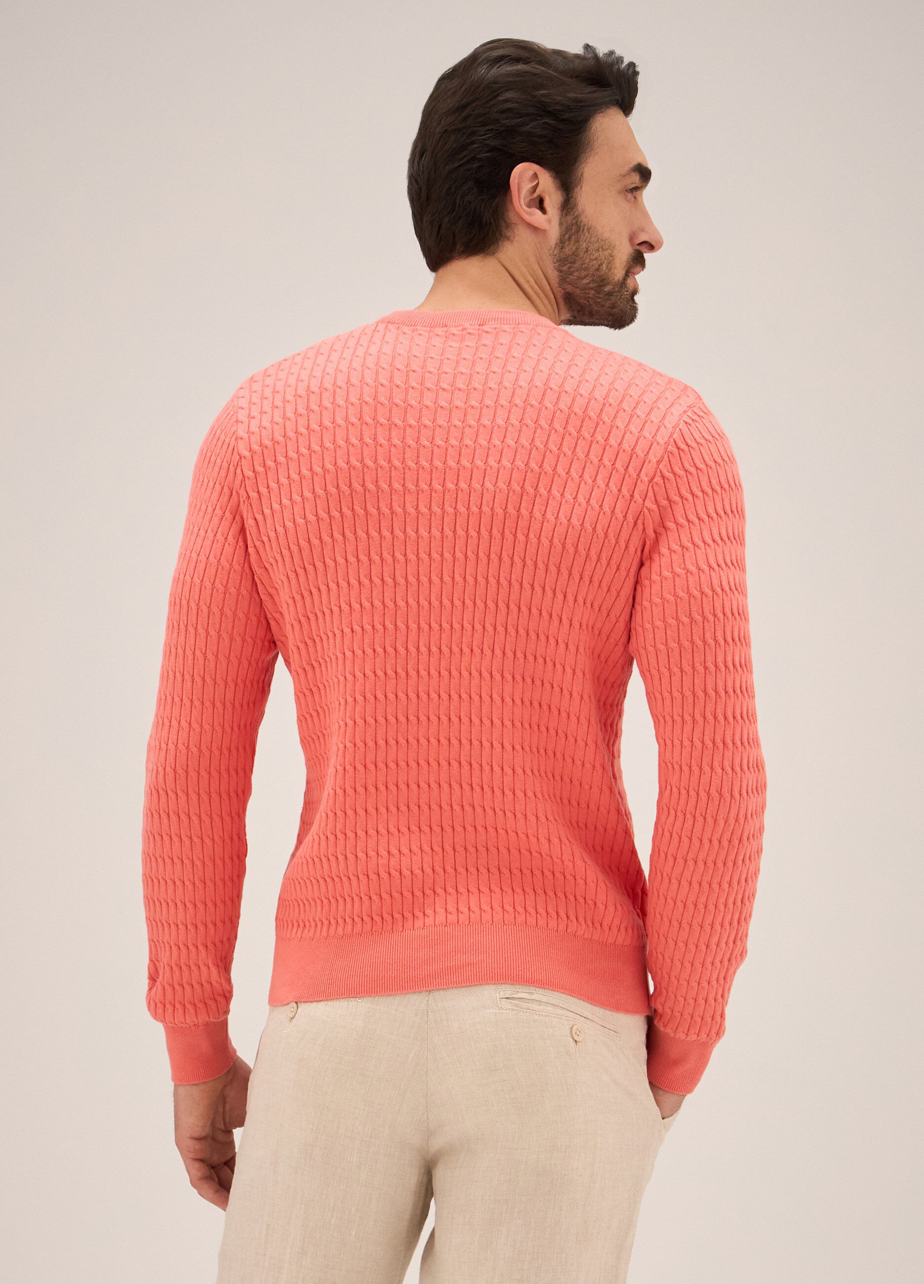 Tricot a girocollo in puro cotone Rumford uomo_1