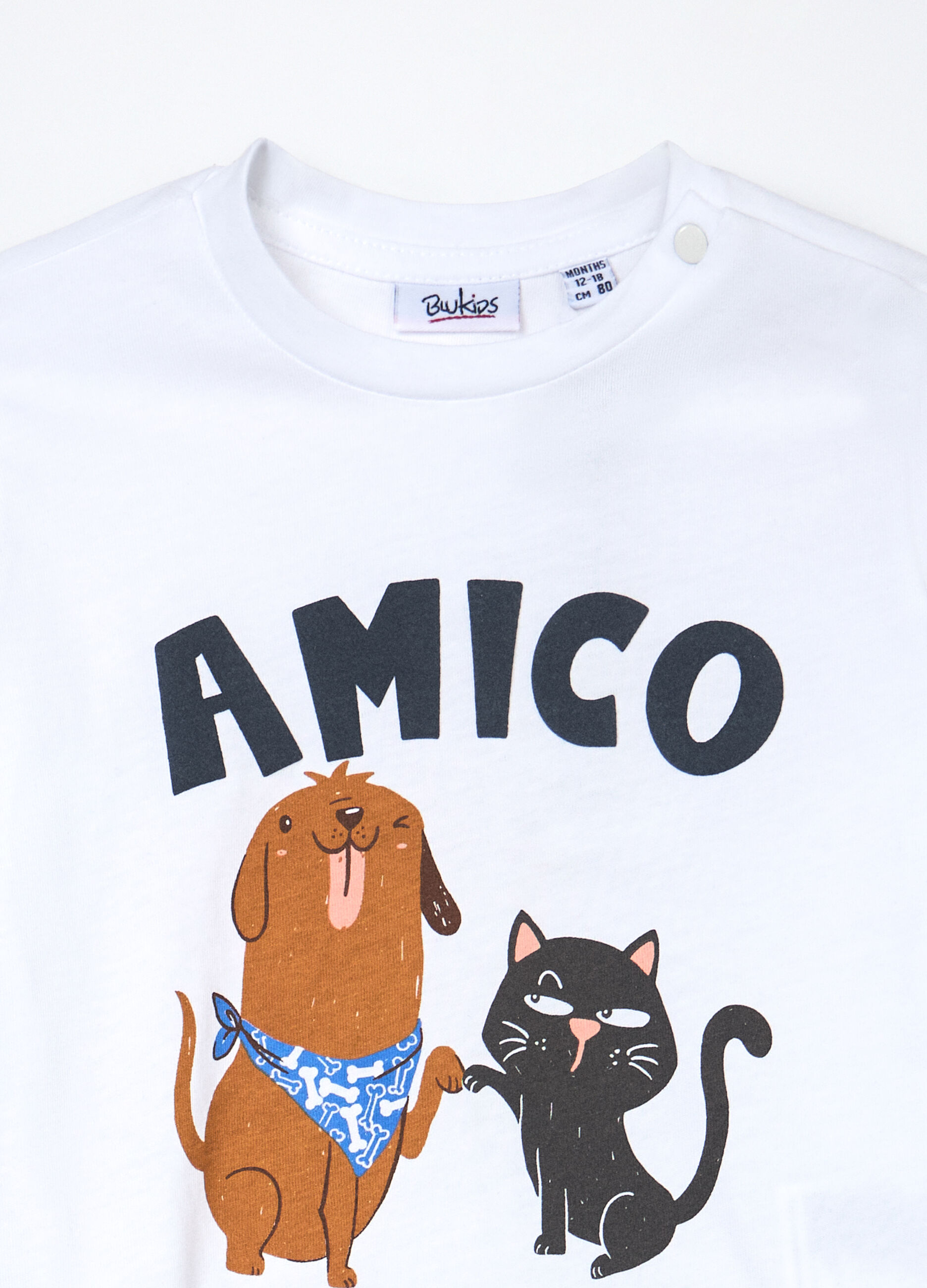 T-shirt in jersey di puro cotone neonato_2