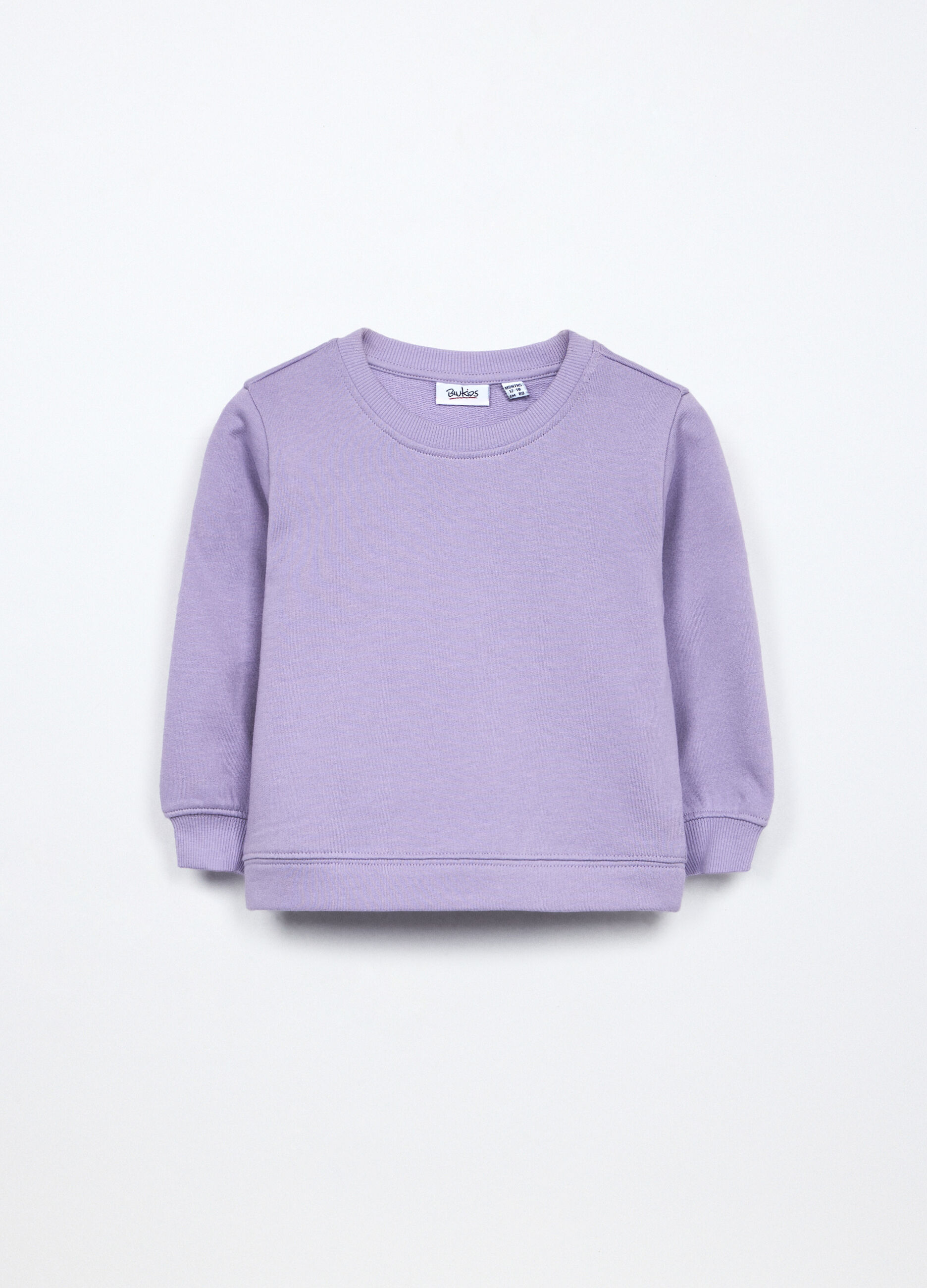 Felpa in french terry di puro cotone neonata_0