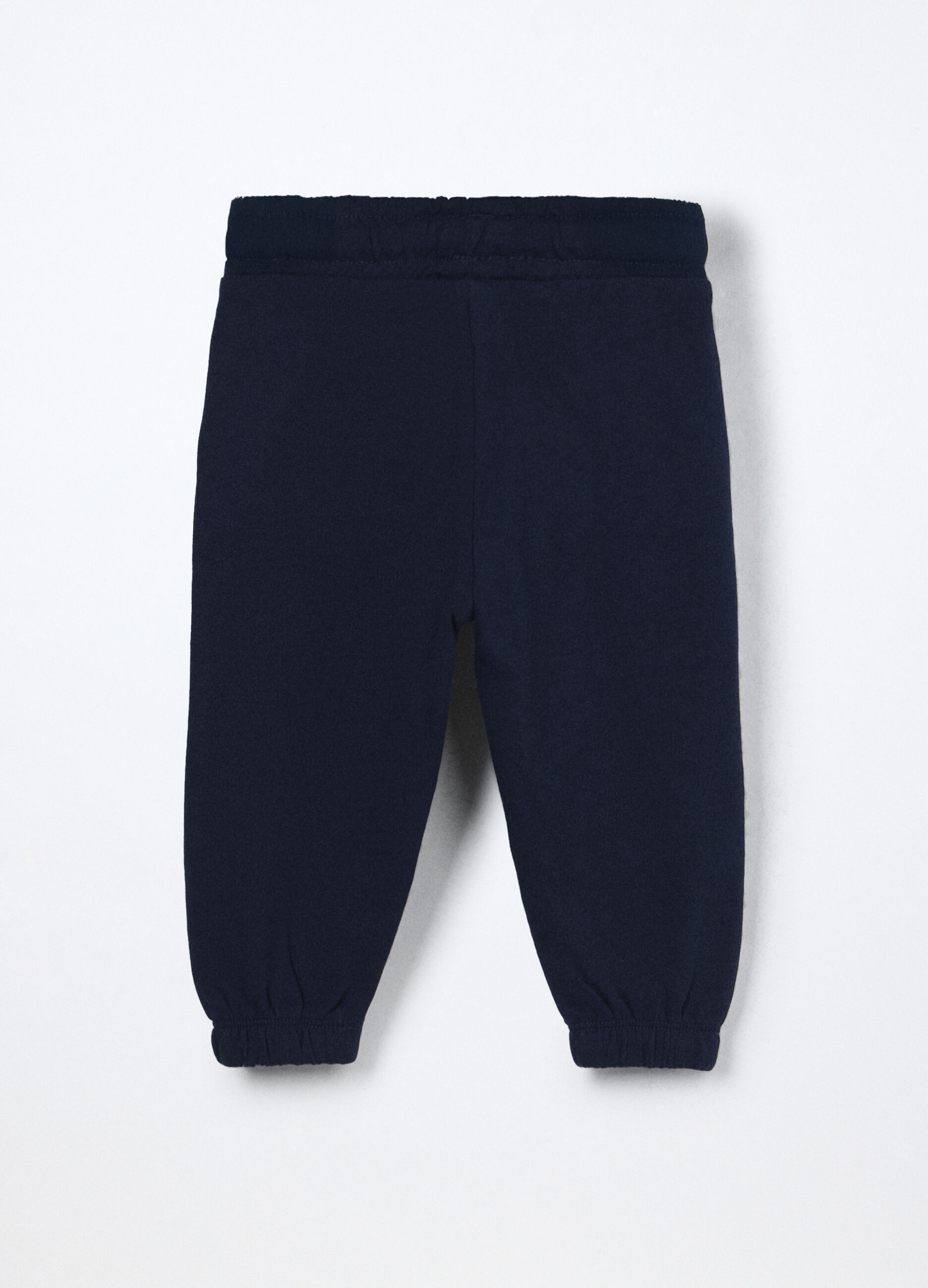 Jogger in french terry di puro cotone neonata_1