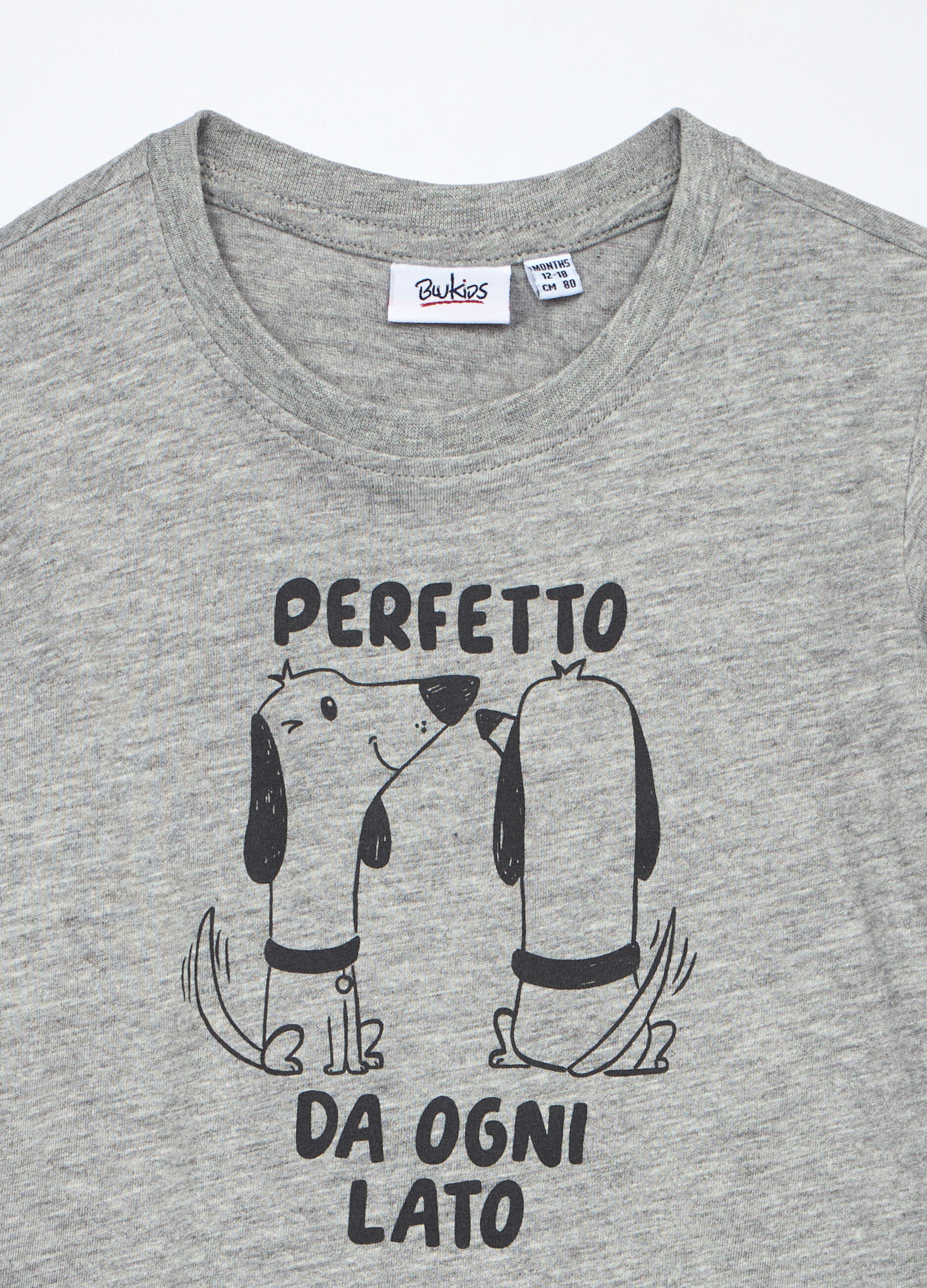 Felpa a girocollo in cotone stretch bambina_2