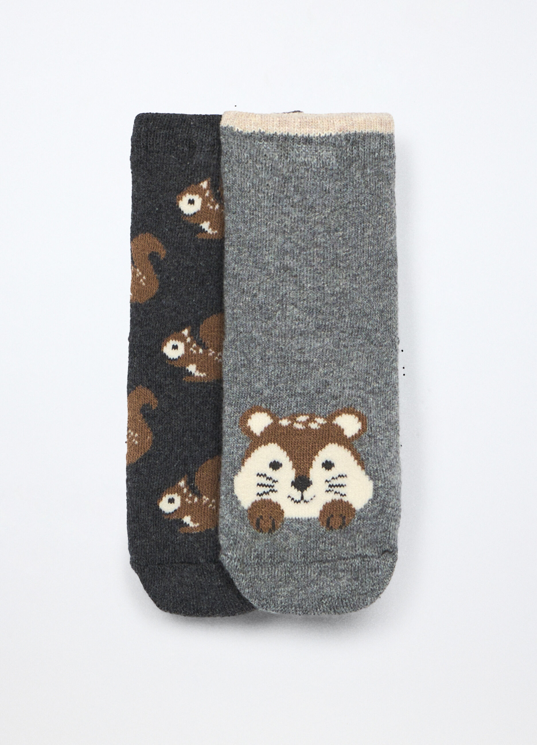 Pack 2 calzini antiscivolo in spugna neonato_0