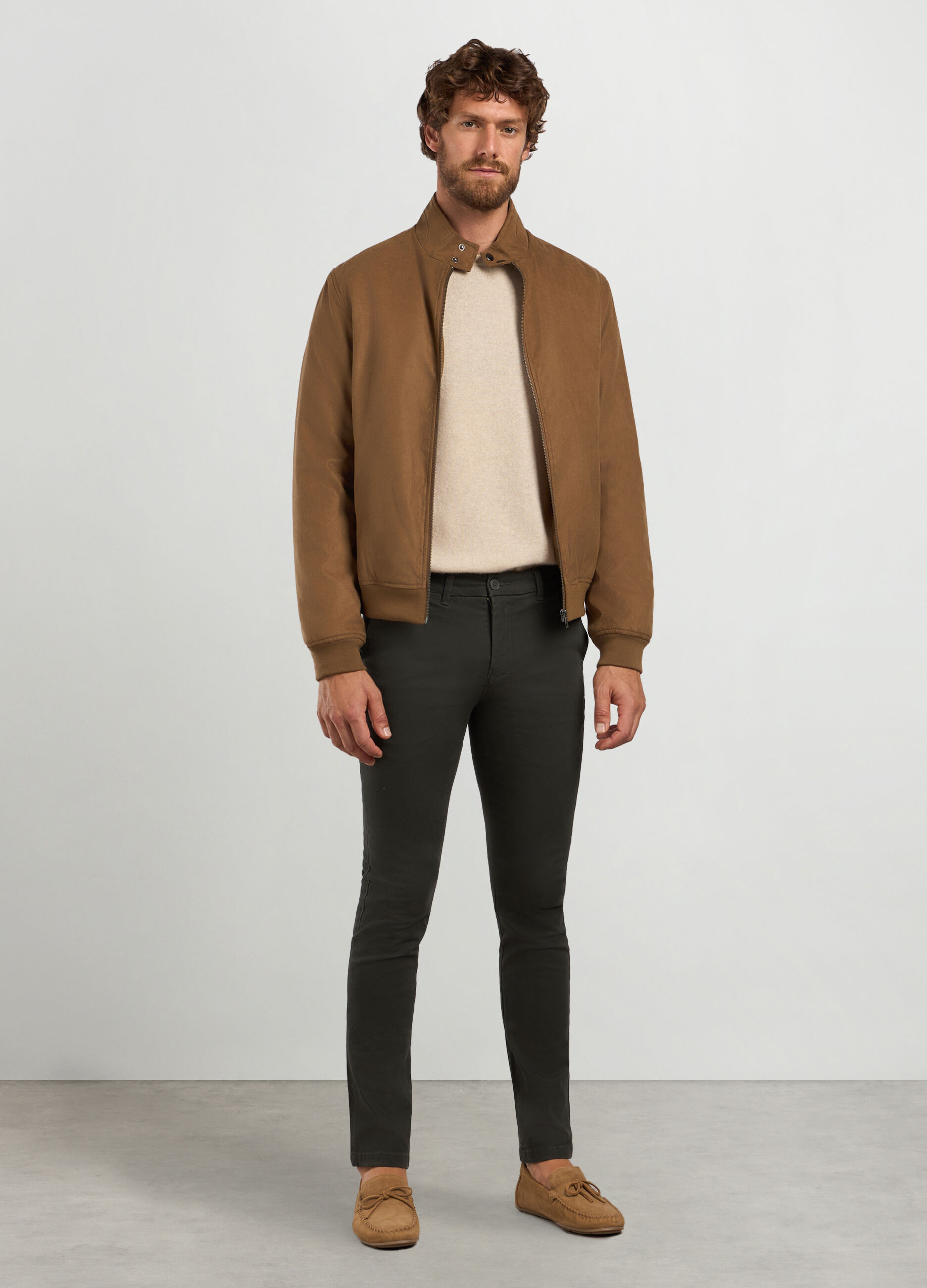 Giubbino in ECOpelle scamosciata uomo_0