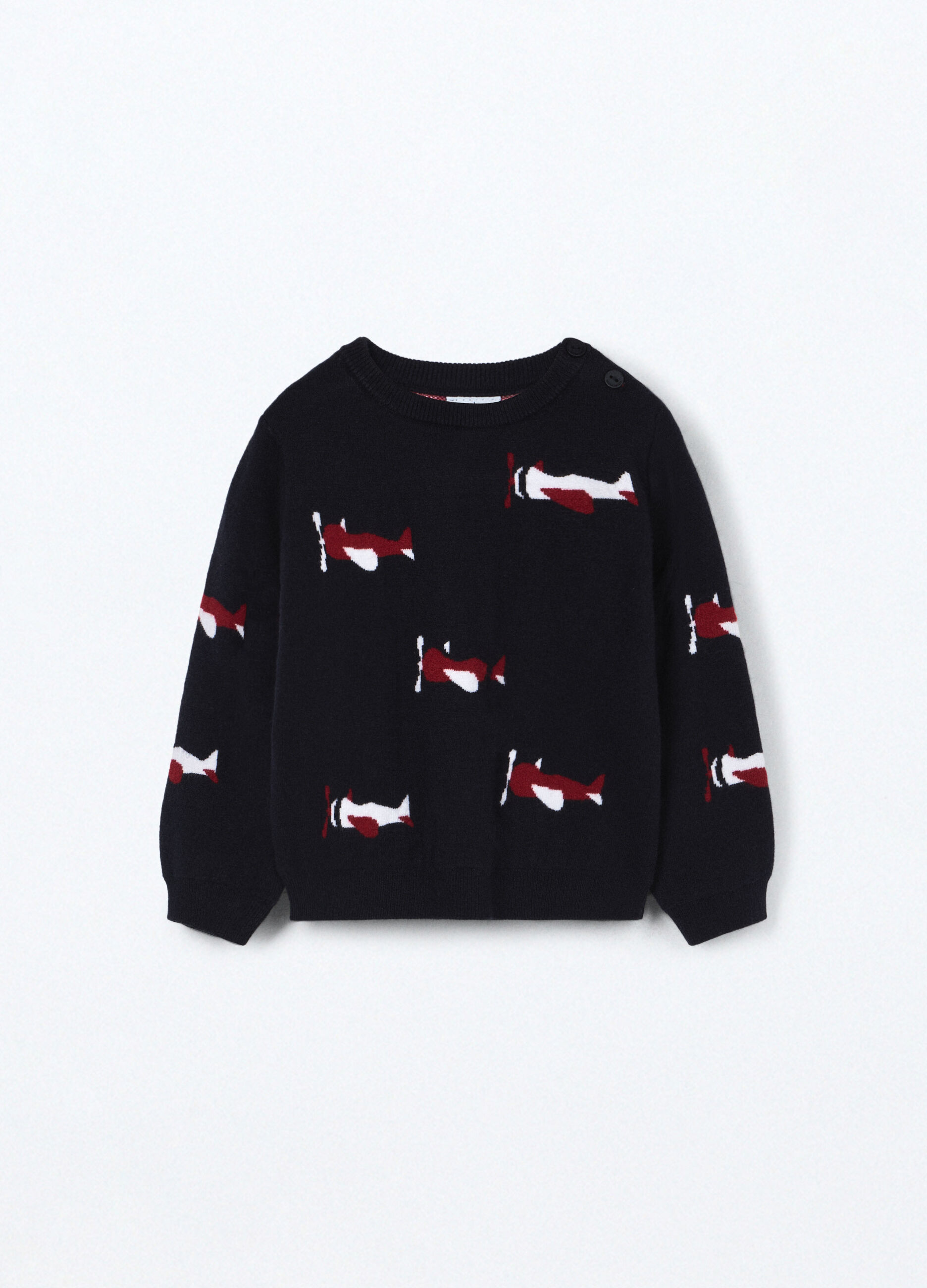 Maglione tricot misto viscosa neonato_0