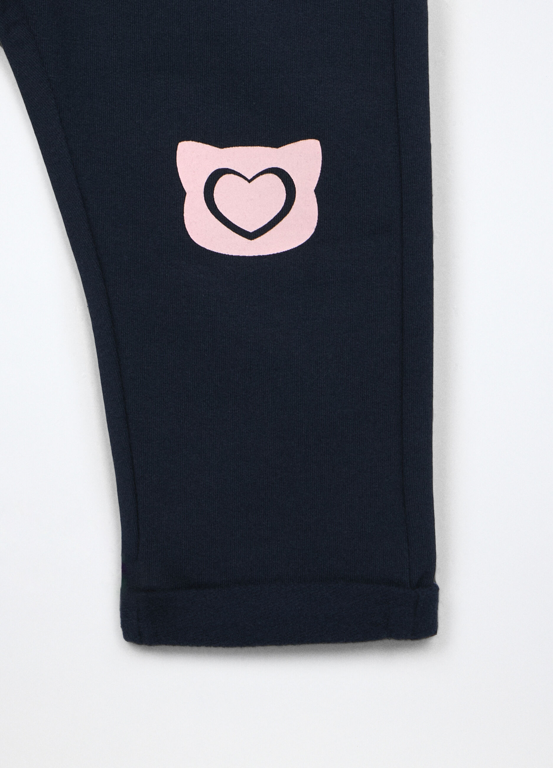 Jogging set in french terry di cotone stretch neonata_3