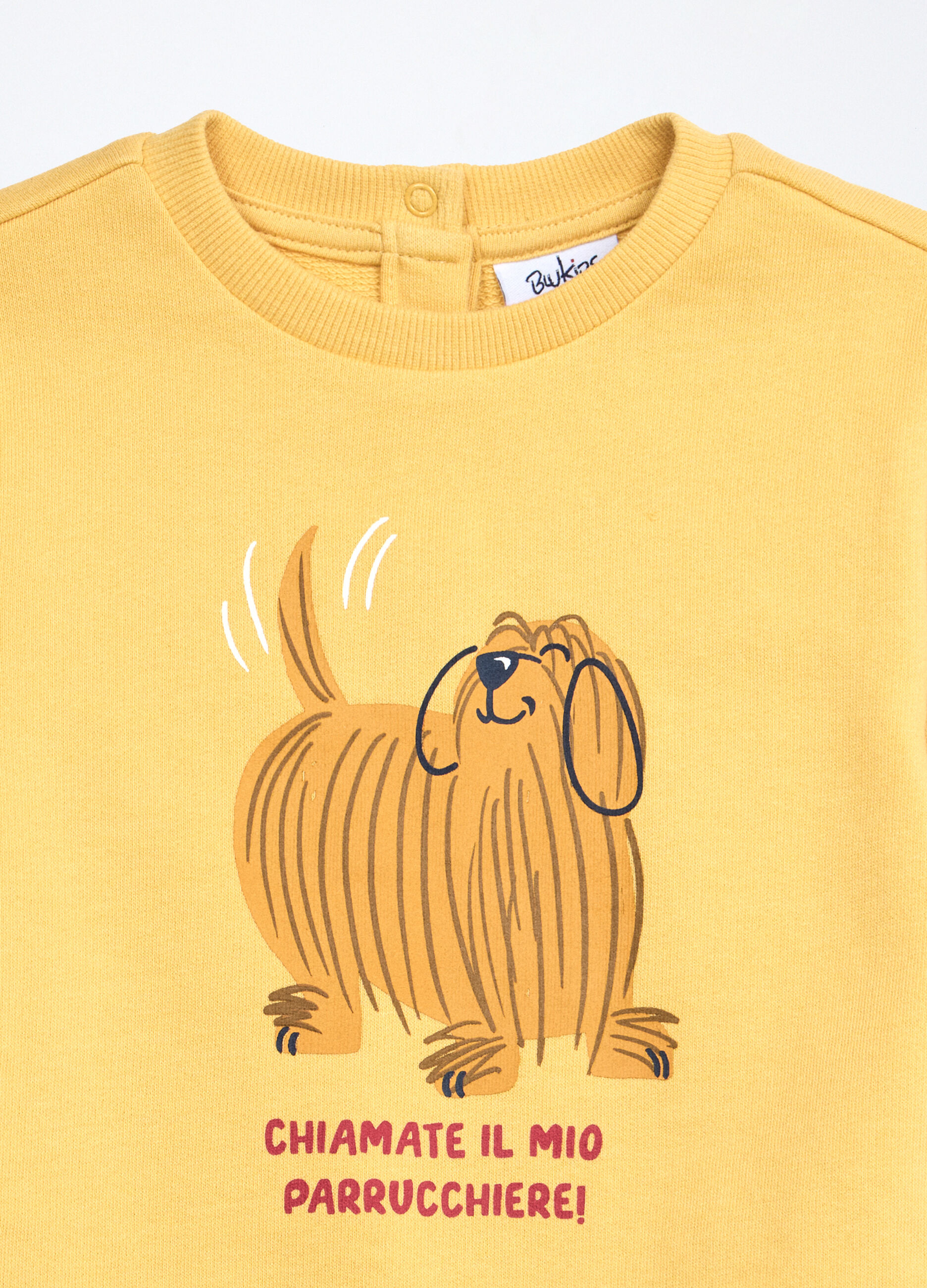 Jogging set in french terry di puro cotone neonato_2