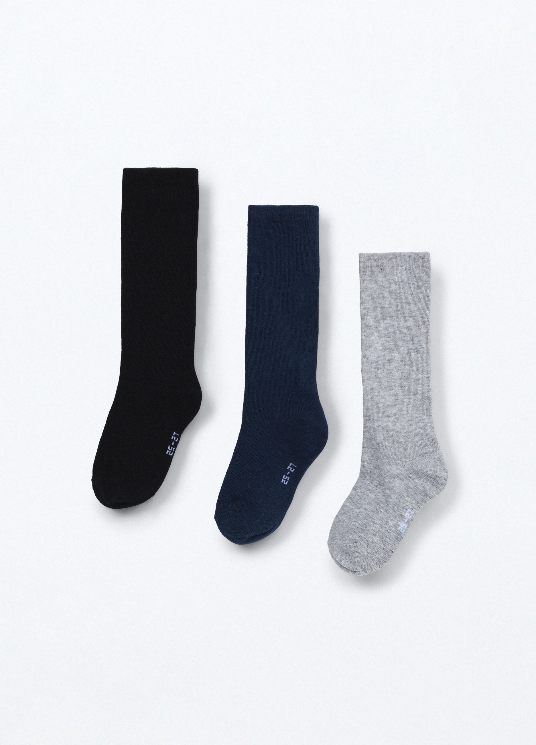 Pack 3 calze lunghe misto cotone bambino_1