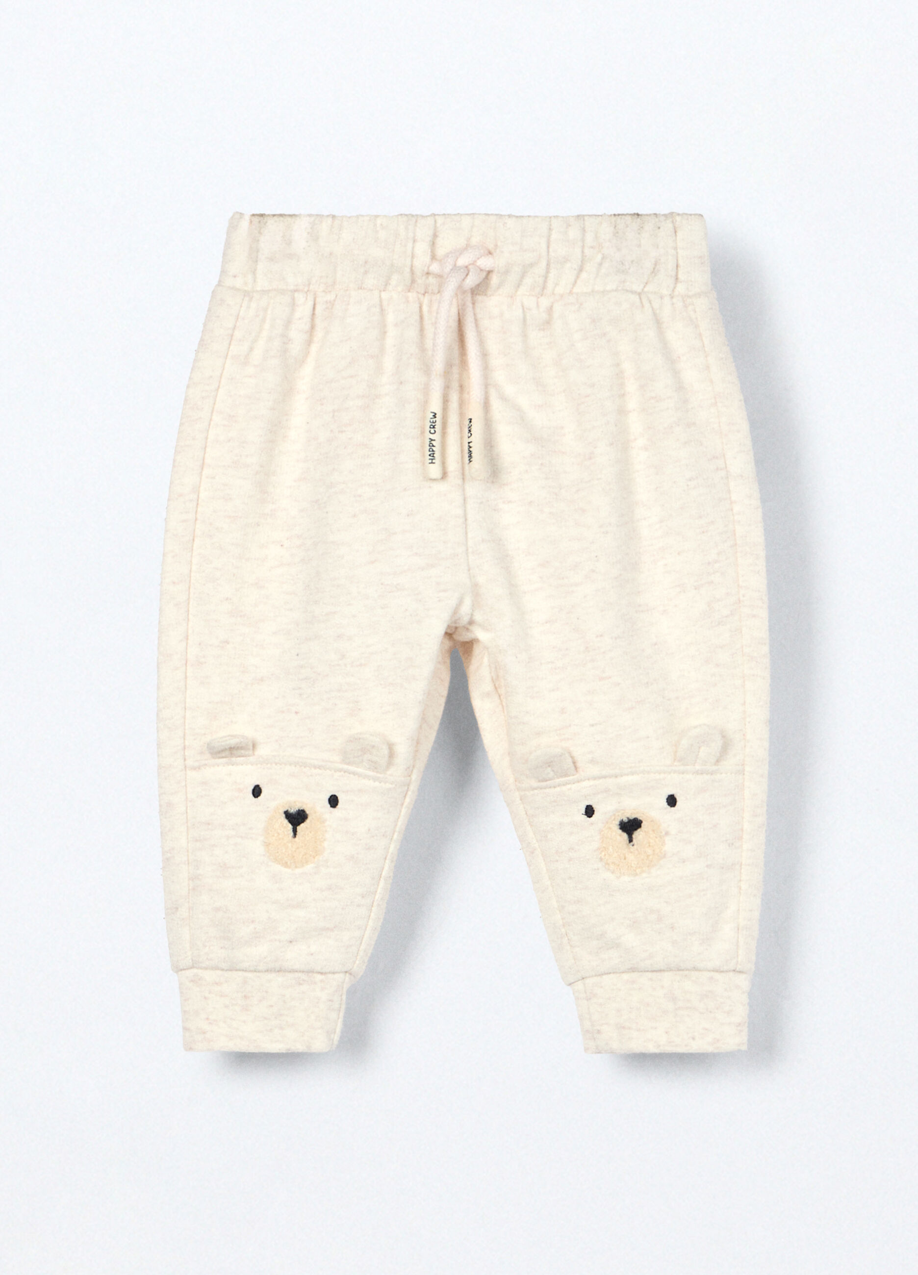 Joggers in cotone fleece neonato_0