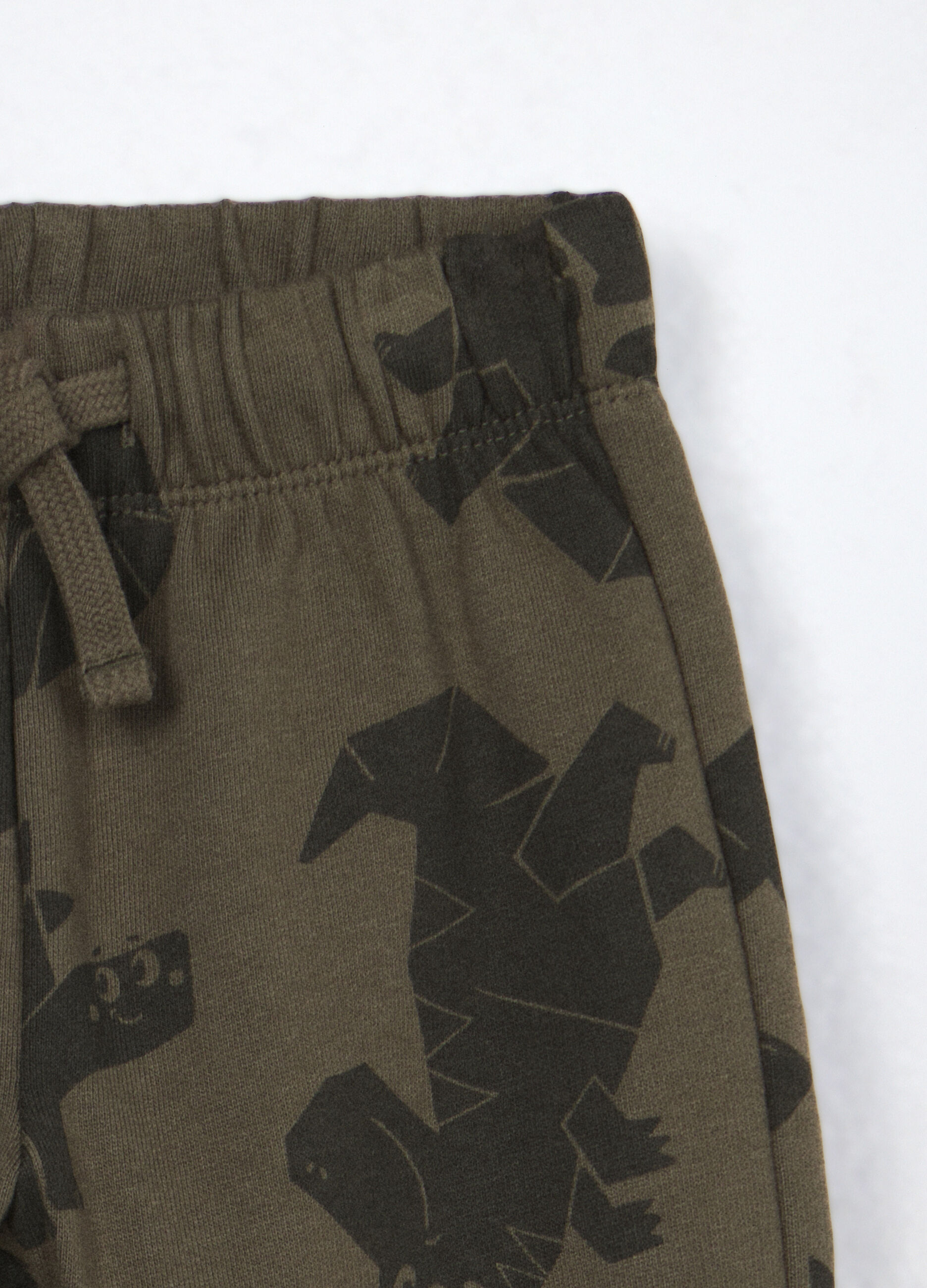 Jogger in puro cotone fleece neonato_2